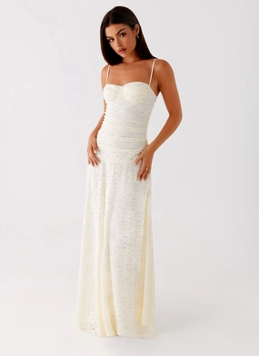 Elsa Maxi Dress - Ivory Beach Walk