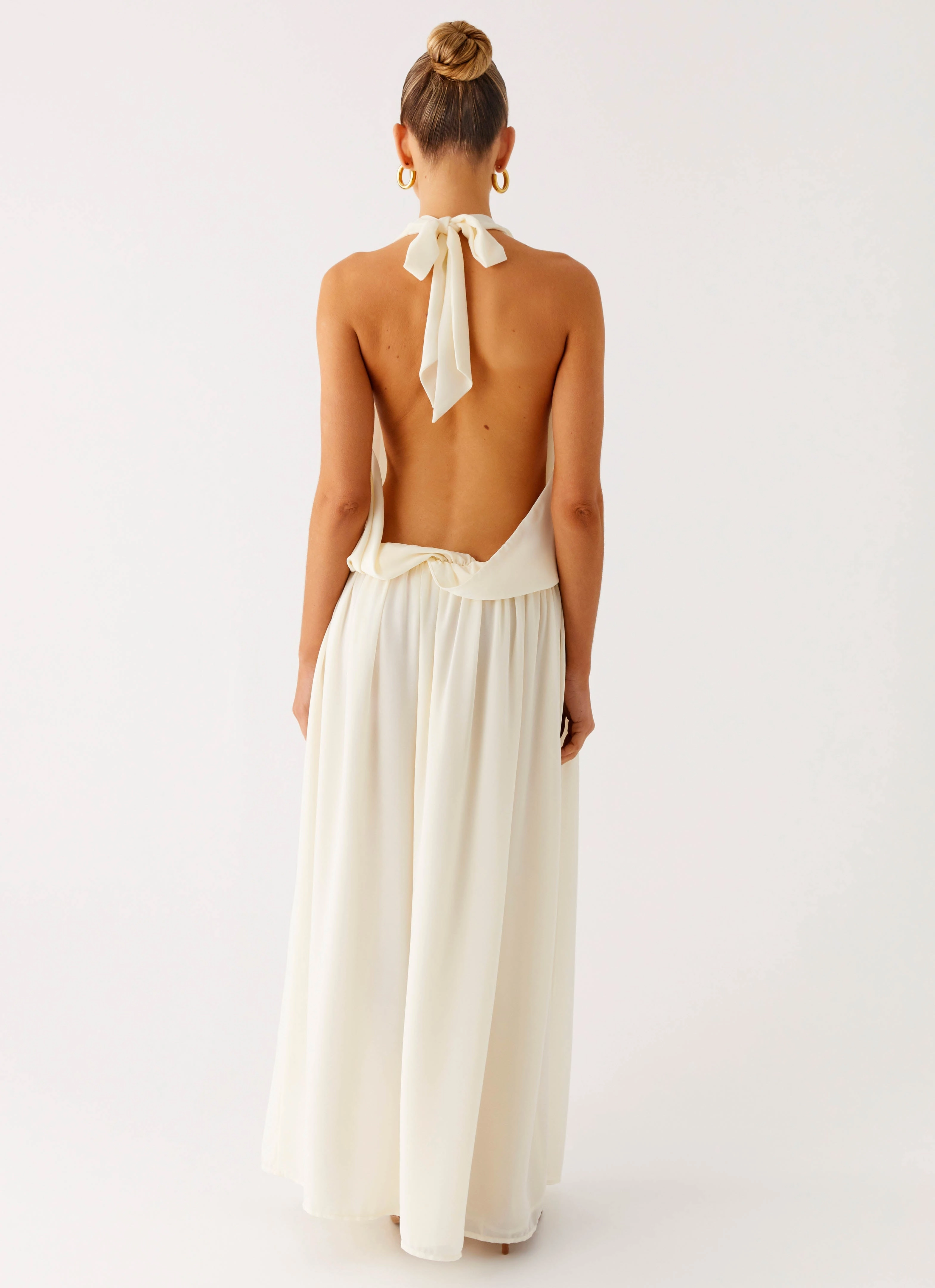 Trend Appeal Narlah Halter Maxi Dress - Ivory