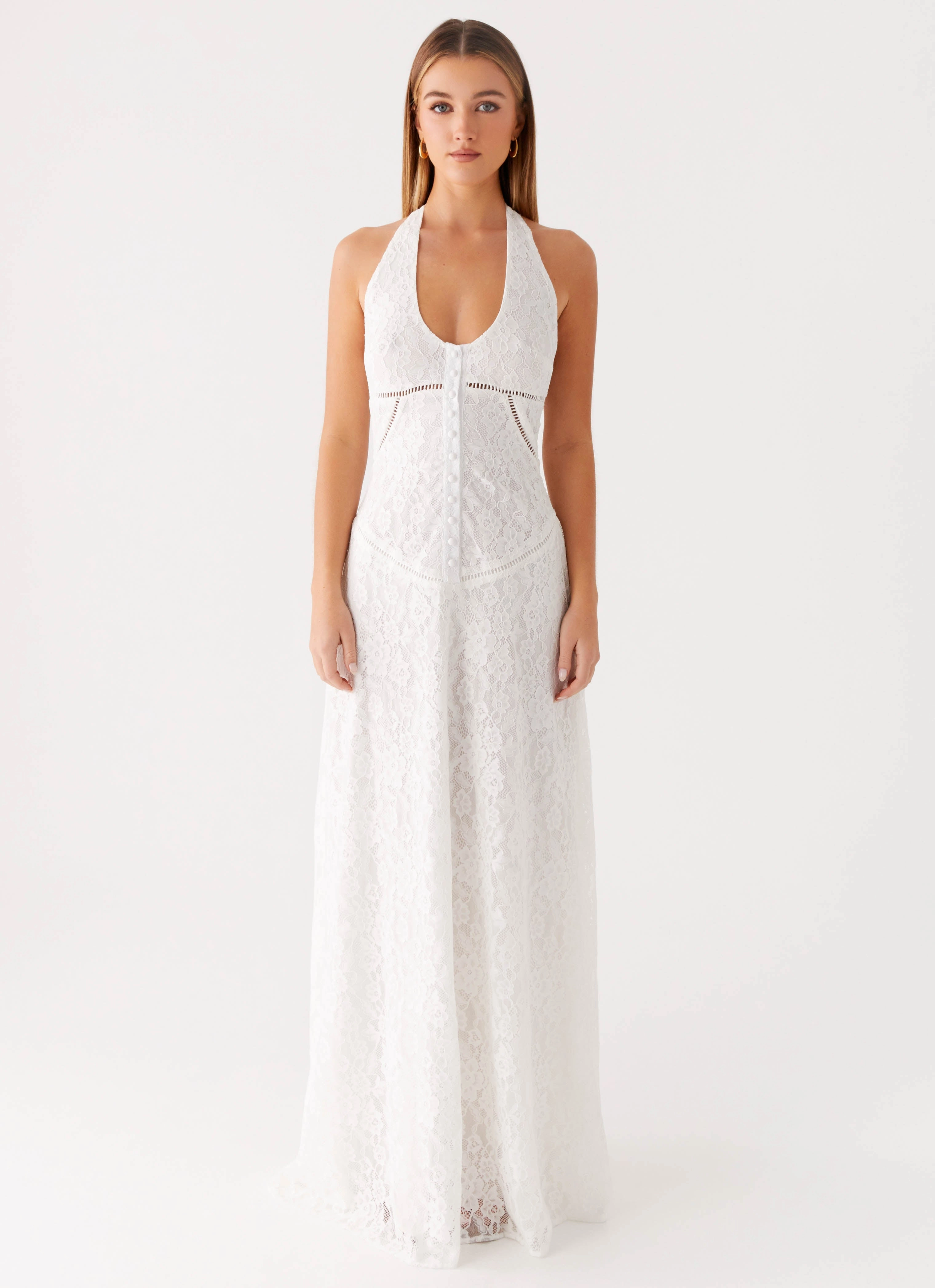 Hot Now Sophisticated cocktail dress Ember Valley Maxi Dress - Ivory