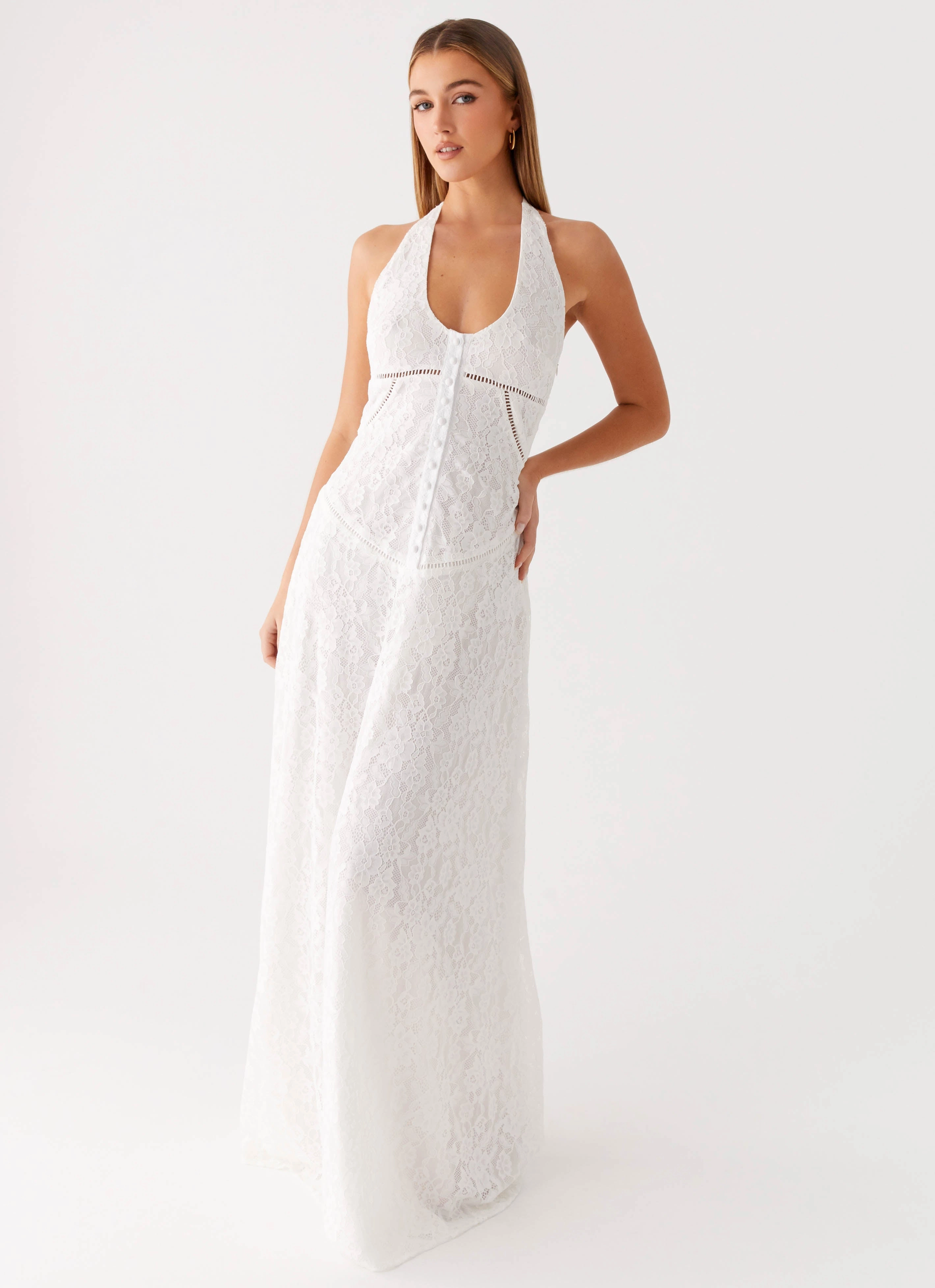 Ember Valley Maxi Dress - Ivory Chilly Comfort Wear
