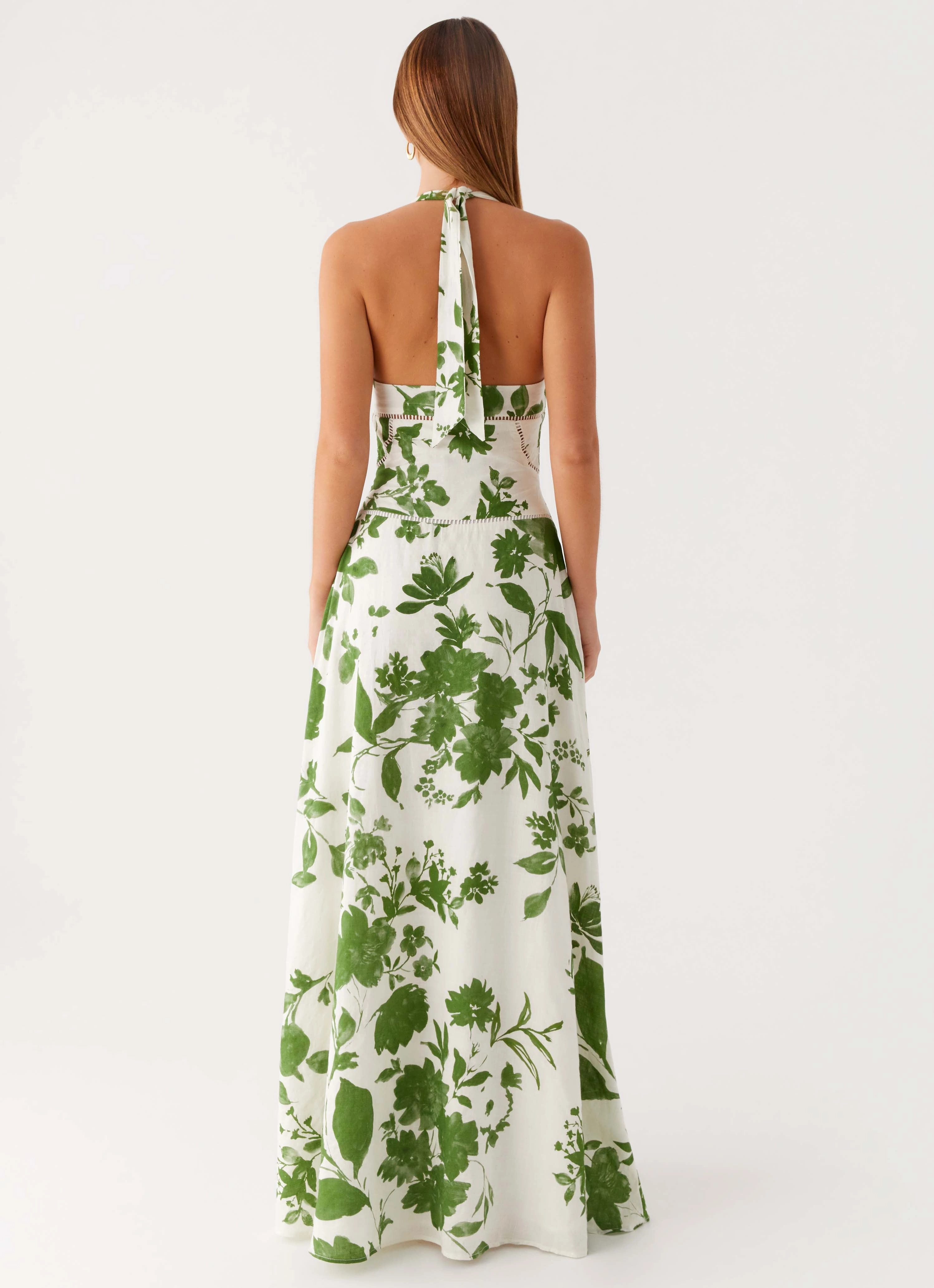 Chill Moment Classic Layer Ember Valley Maxi Dress - Verdant Bloom
