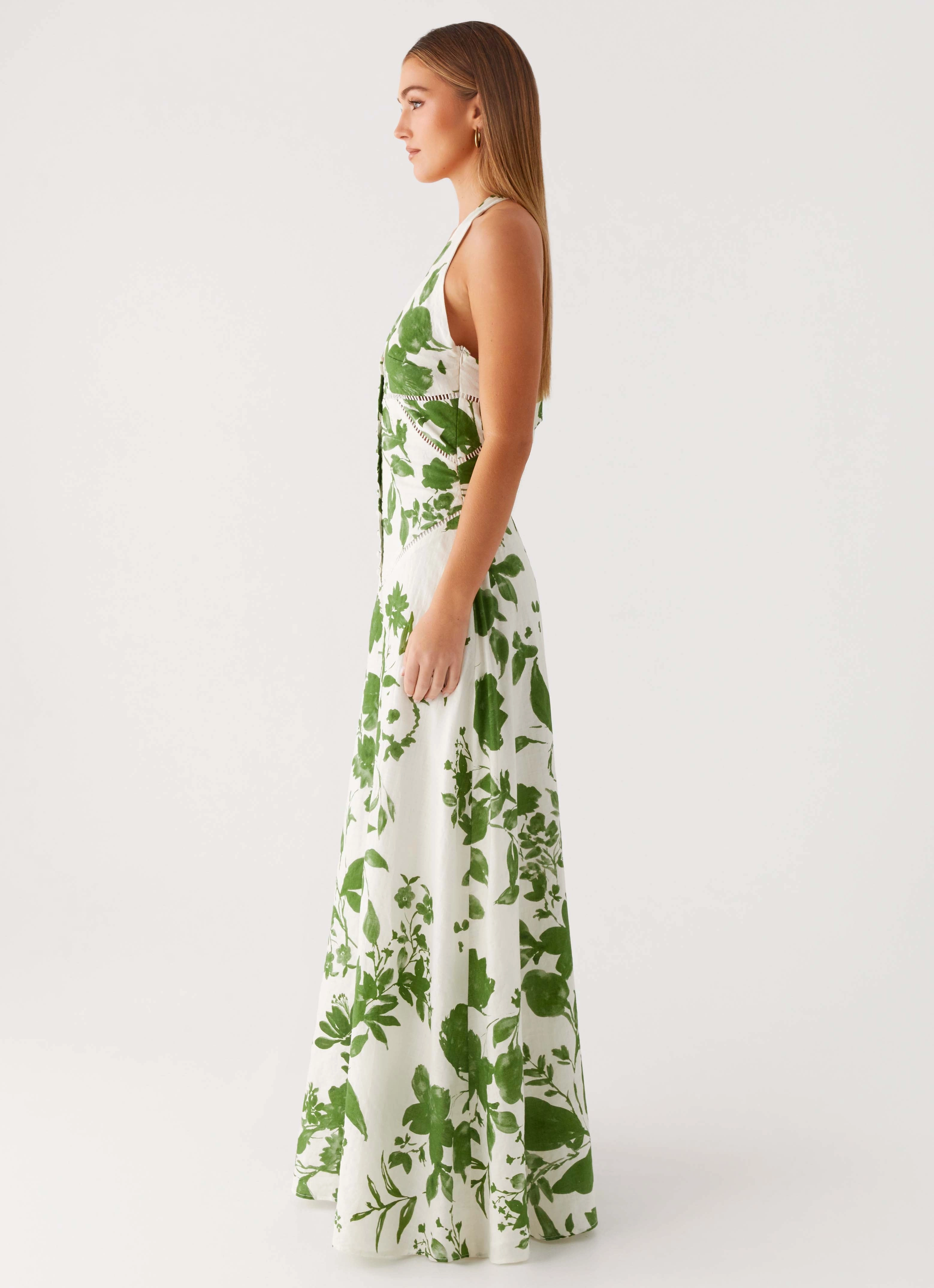 Ember Valley Maxi Dress - Verdant Bloom solo wear