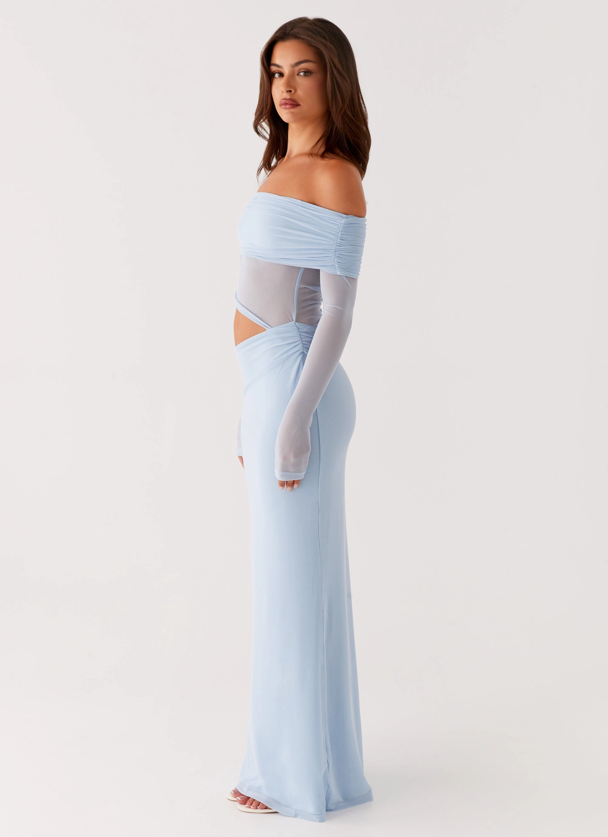 Emery Maxi Dress - Blue Polished Finish