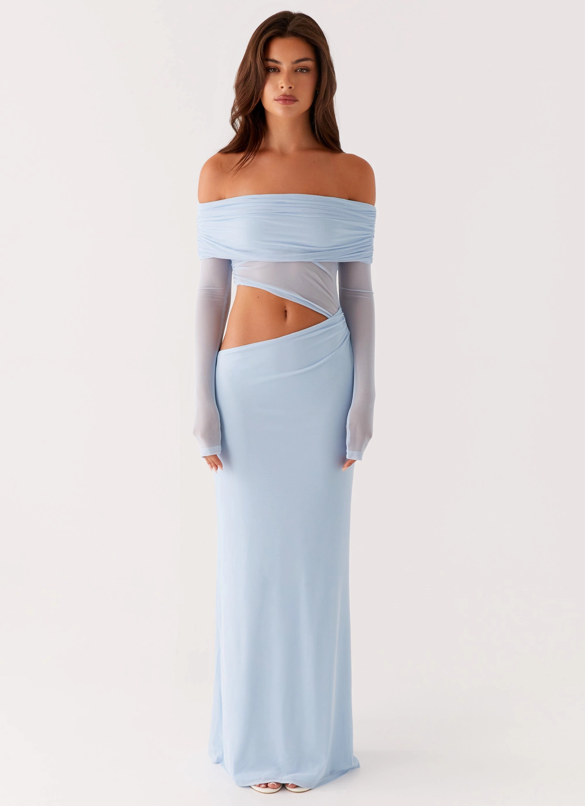 Vibrant Light Classic Layer Emery Maxi Dress - Blue