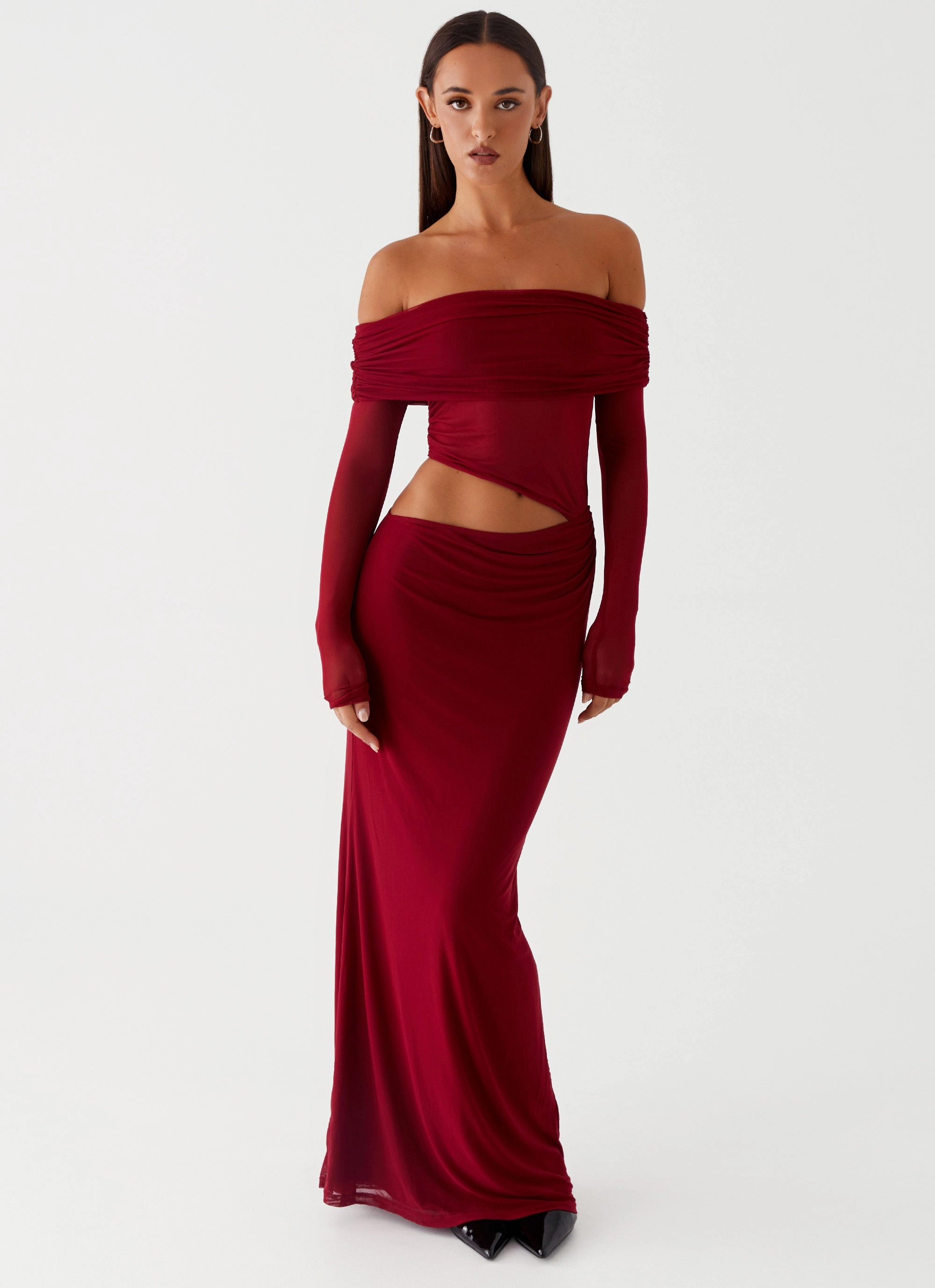 Emery Maxi Dress - Cherry Red Modern Look Perfectly Crafted