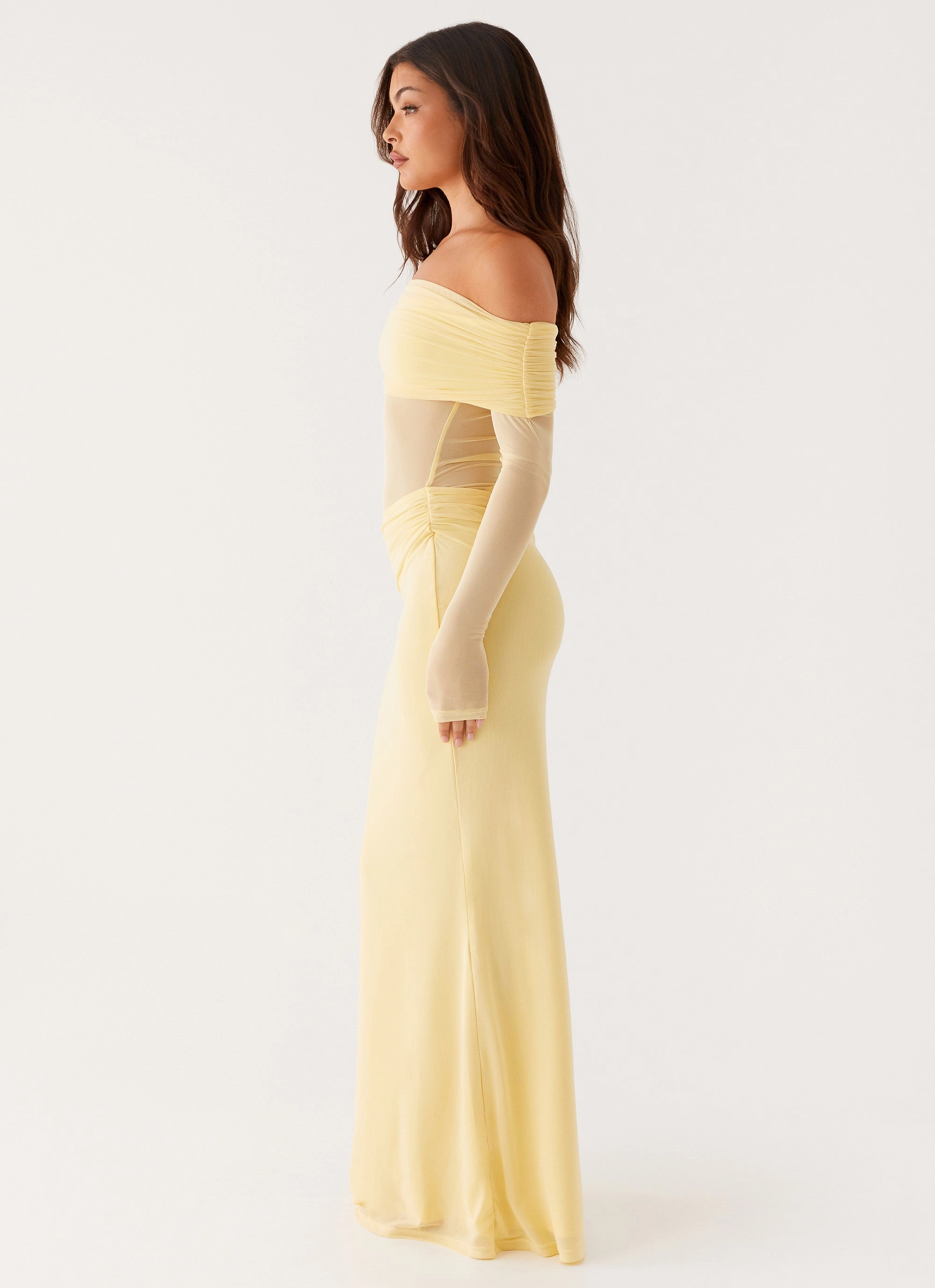 Modern Movement Flattering Cut Emery Maxi Dress - Yellow