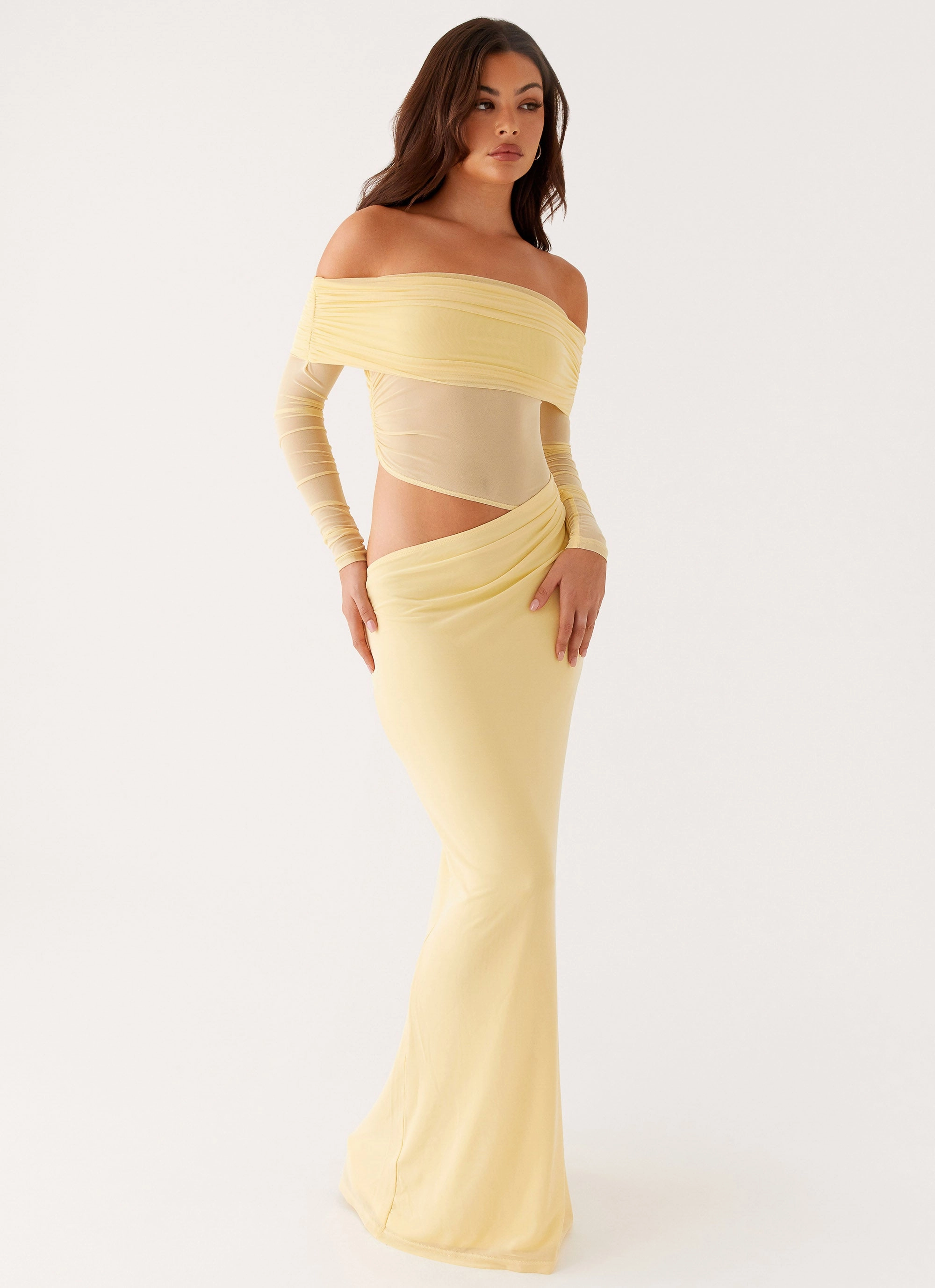 Smooth Layers Wedding guest Emery Maxi Dress - Yellow
