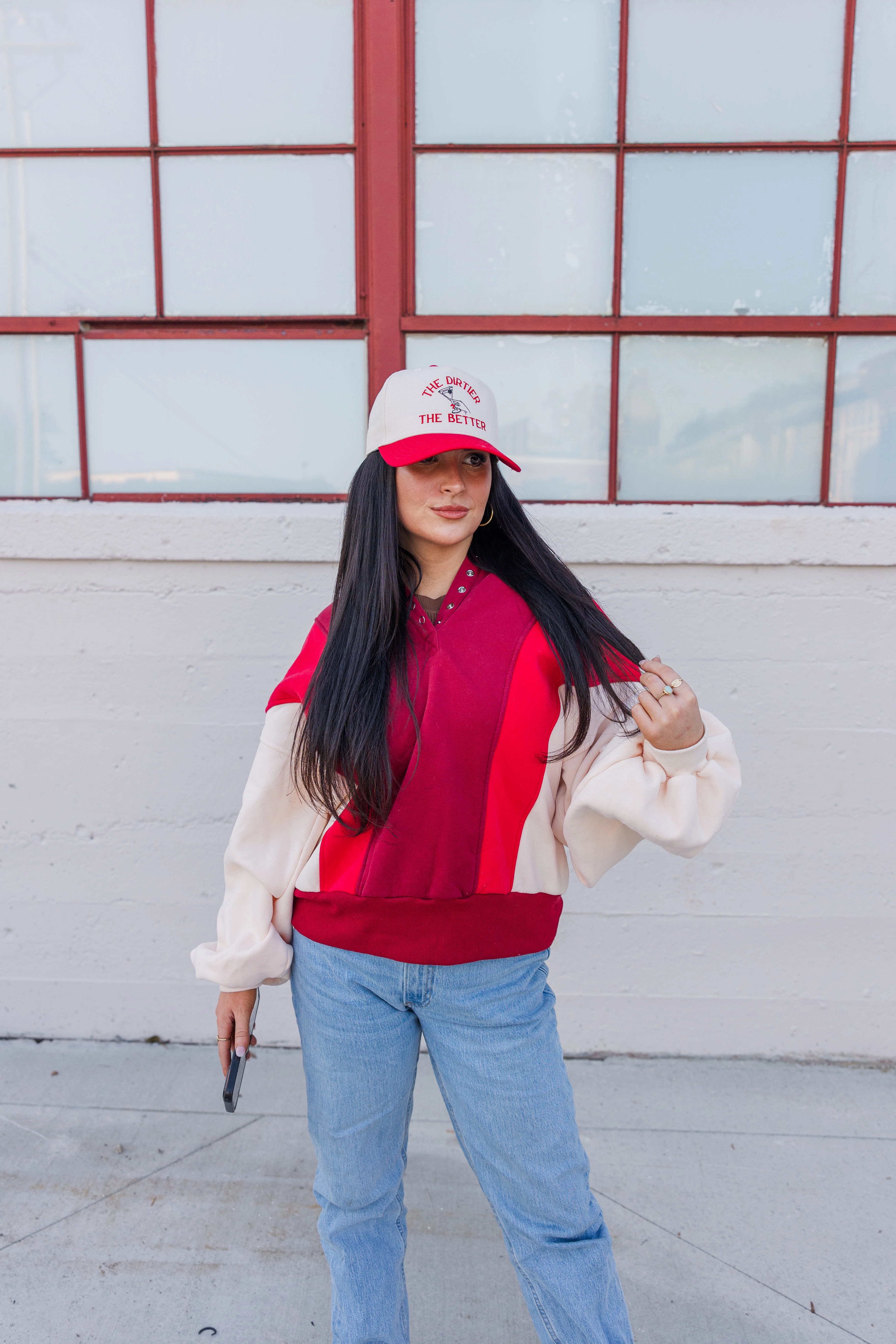 Taped Seam Waterproofing Emma Colorblock Sweatshirt