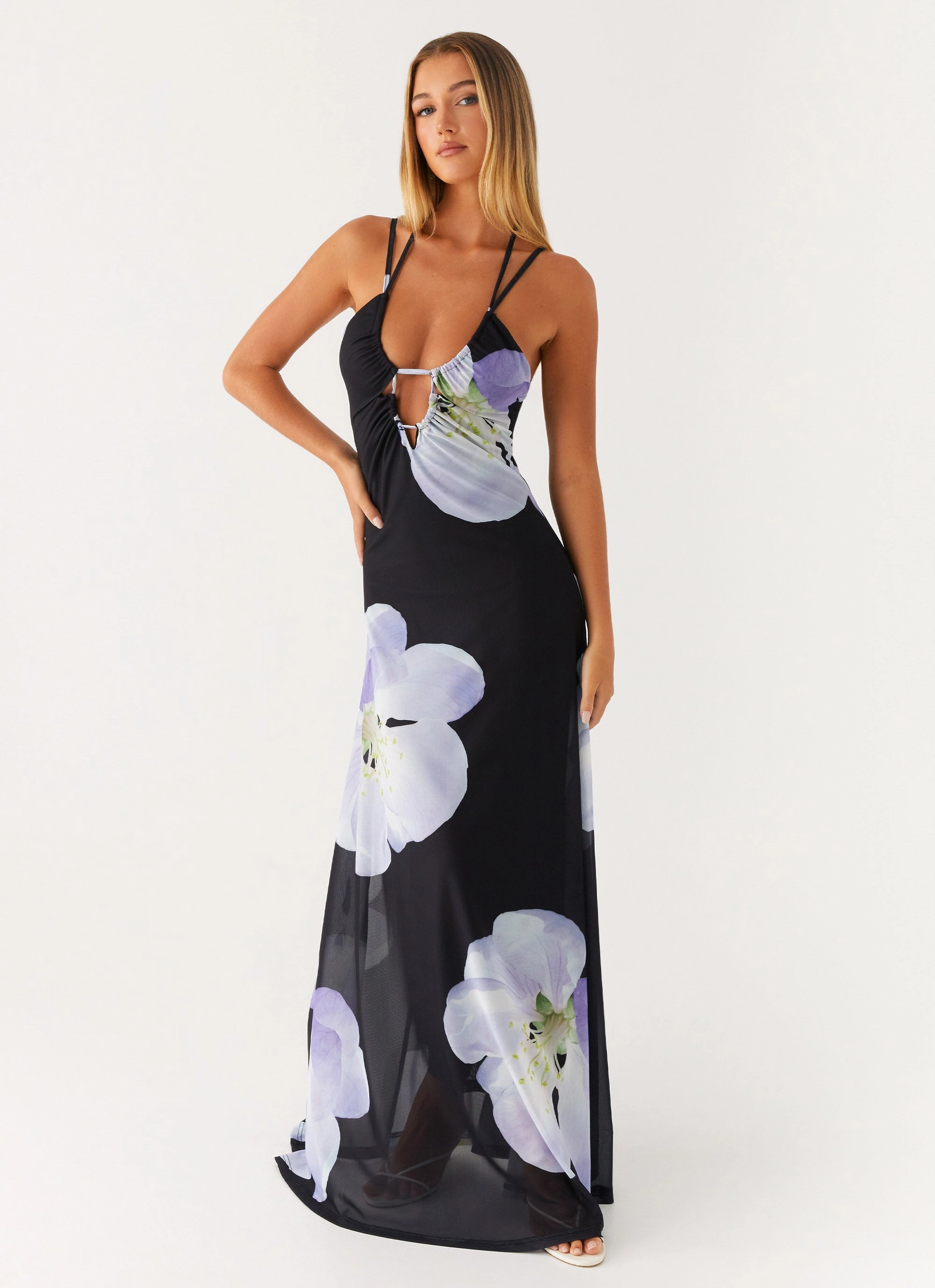 Classic Wear Enrika Maxi Dress - Flower Print