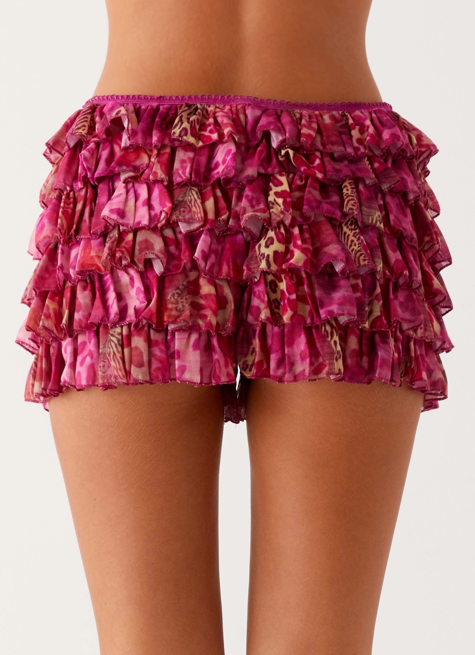 Neutral Style Entertain Me Bloomer Shorts - Lavender Lagoon