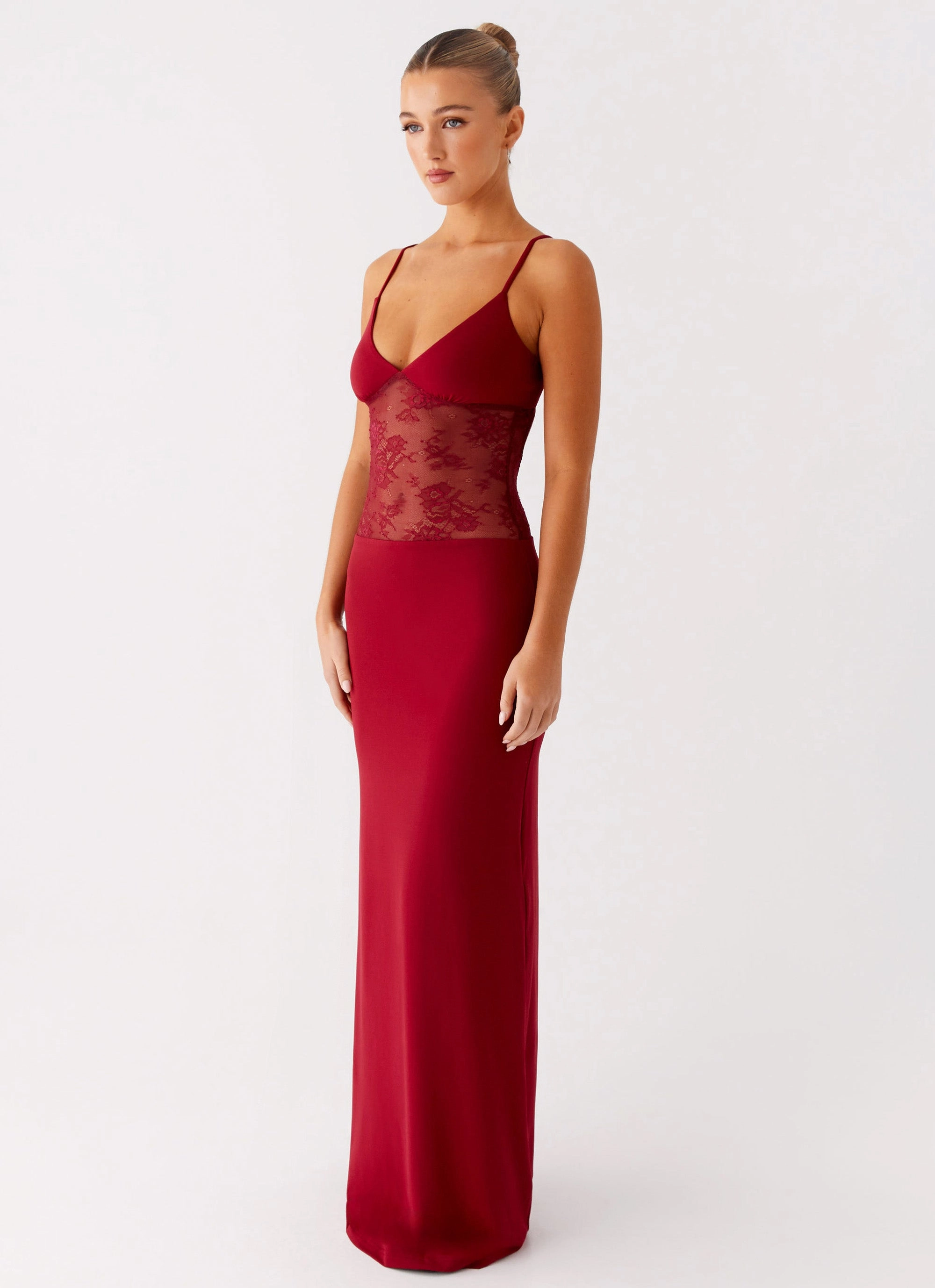 Feminine Movement Daily Go Envy Maxi Dress - Maroon