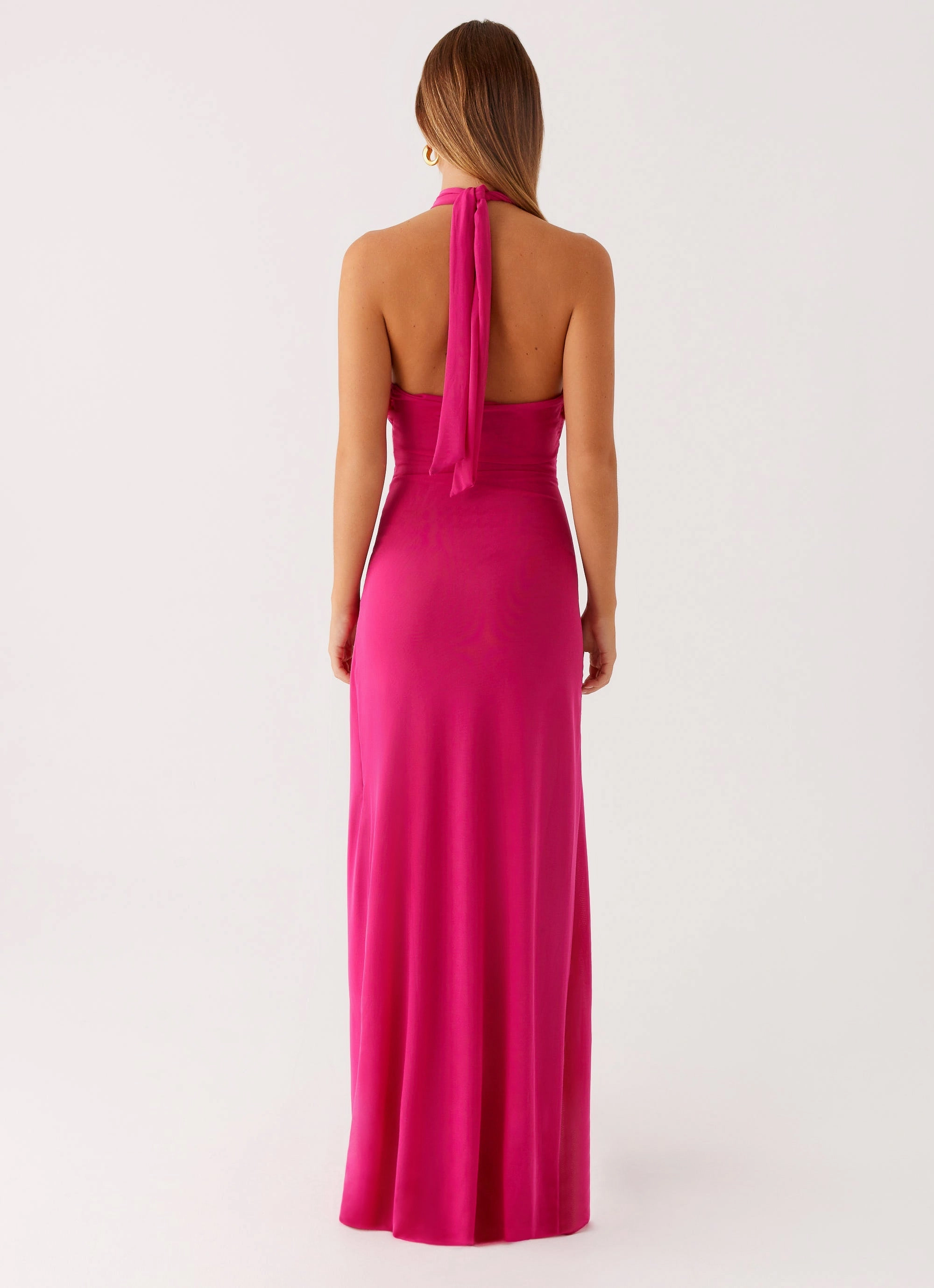 Ericka Maxi Dress - Hot Pink Sharp Design