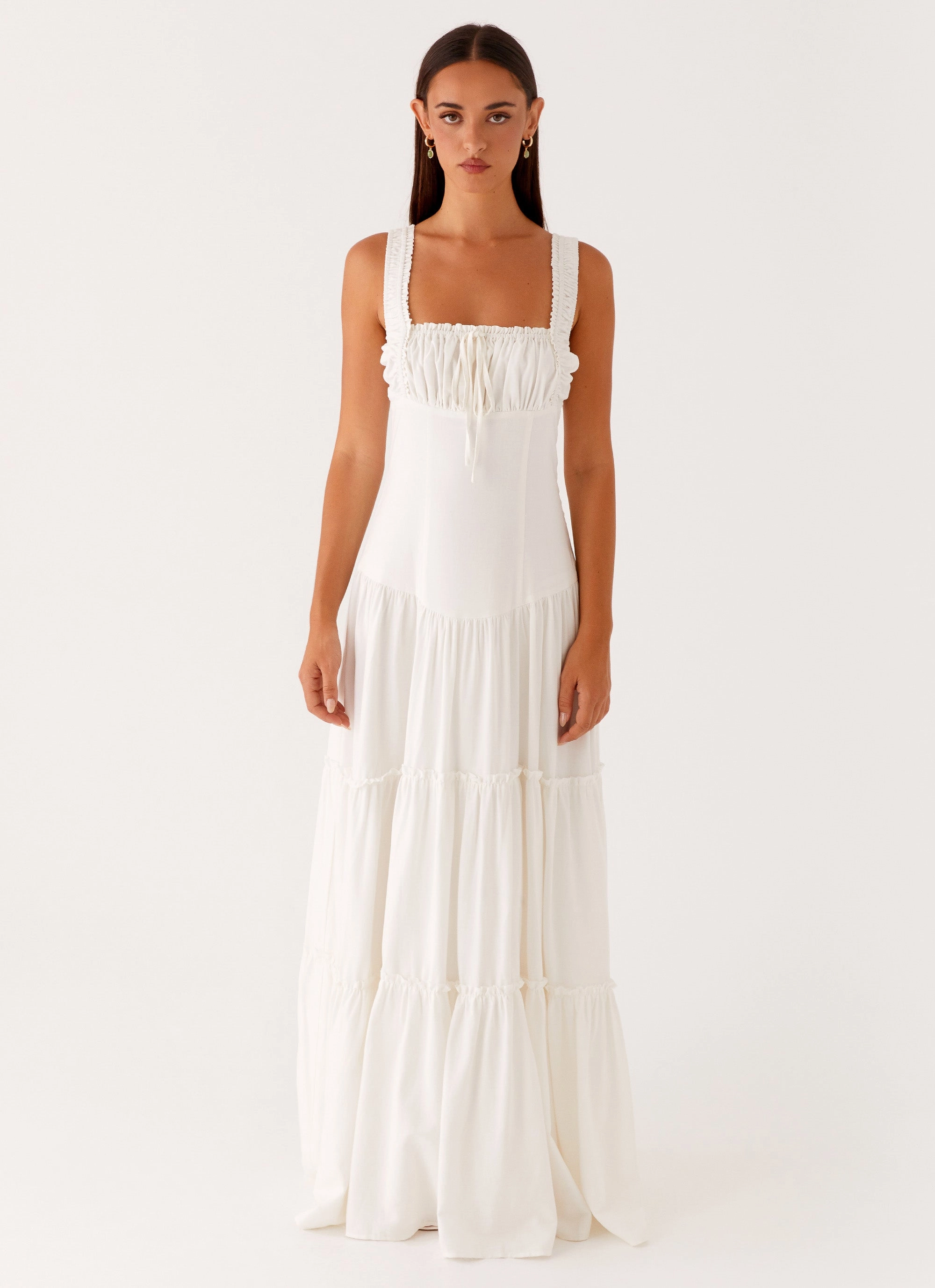 Esme Maxi Dress - White Elegant Wear
