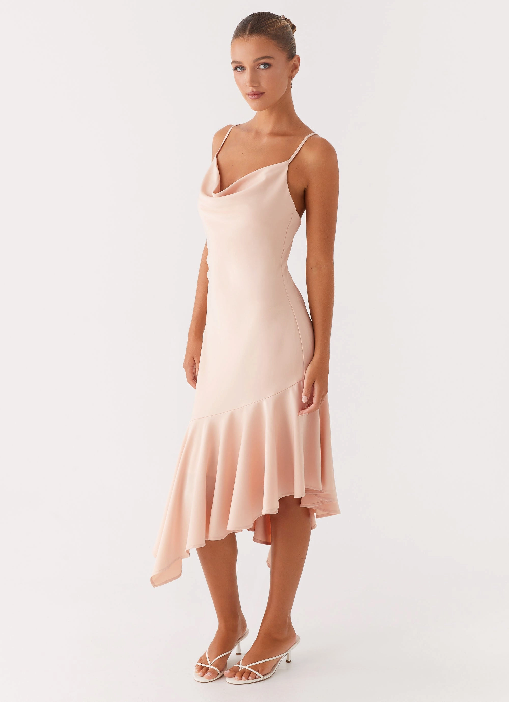 Korby Midi Dress - Pink Sophisticated Comfort
