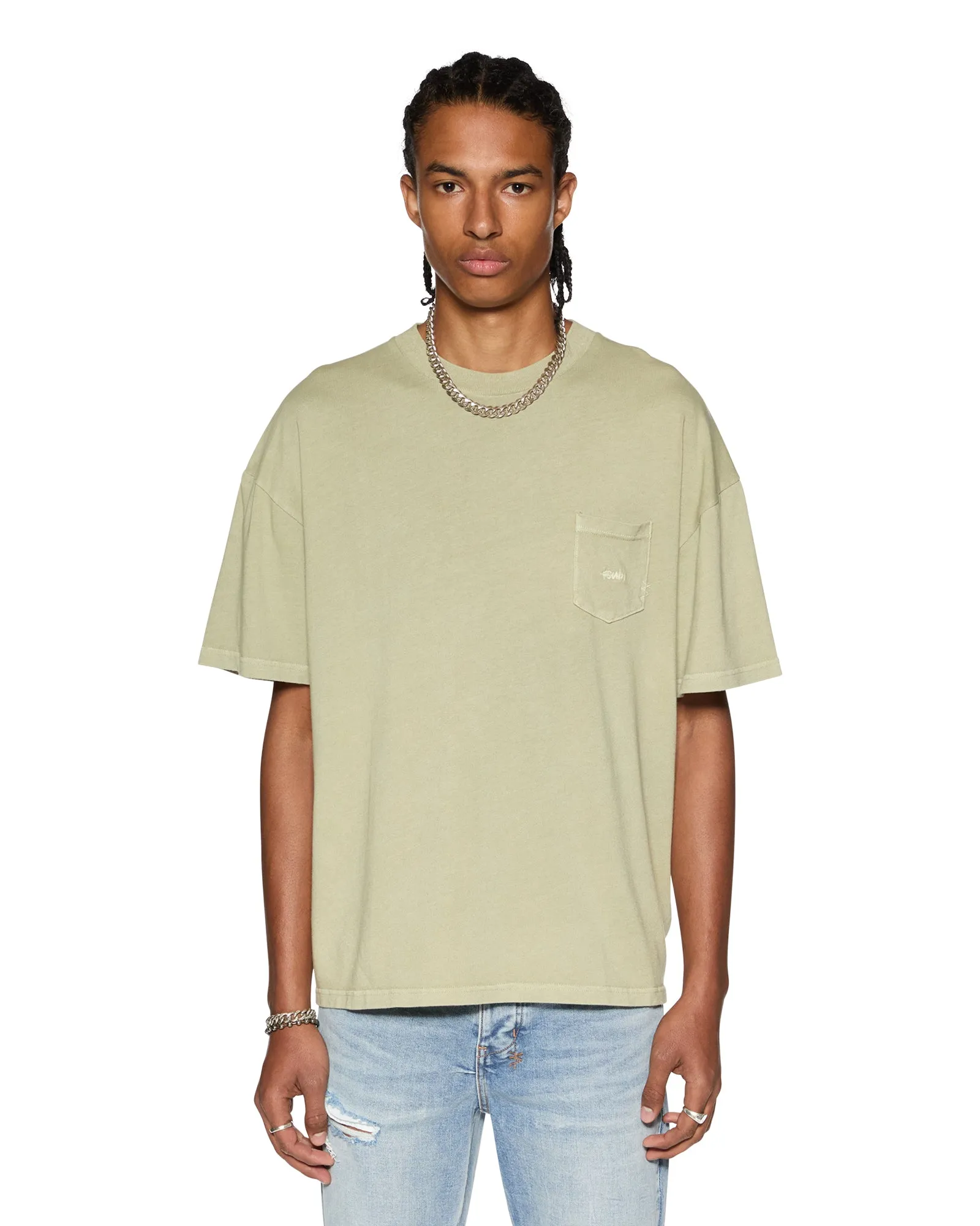 EST POCKET SS TEE GRASS SweatWicking Mesh TumbleDryFriendlyMaterial