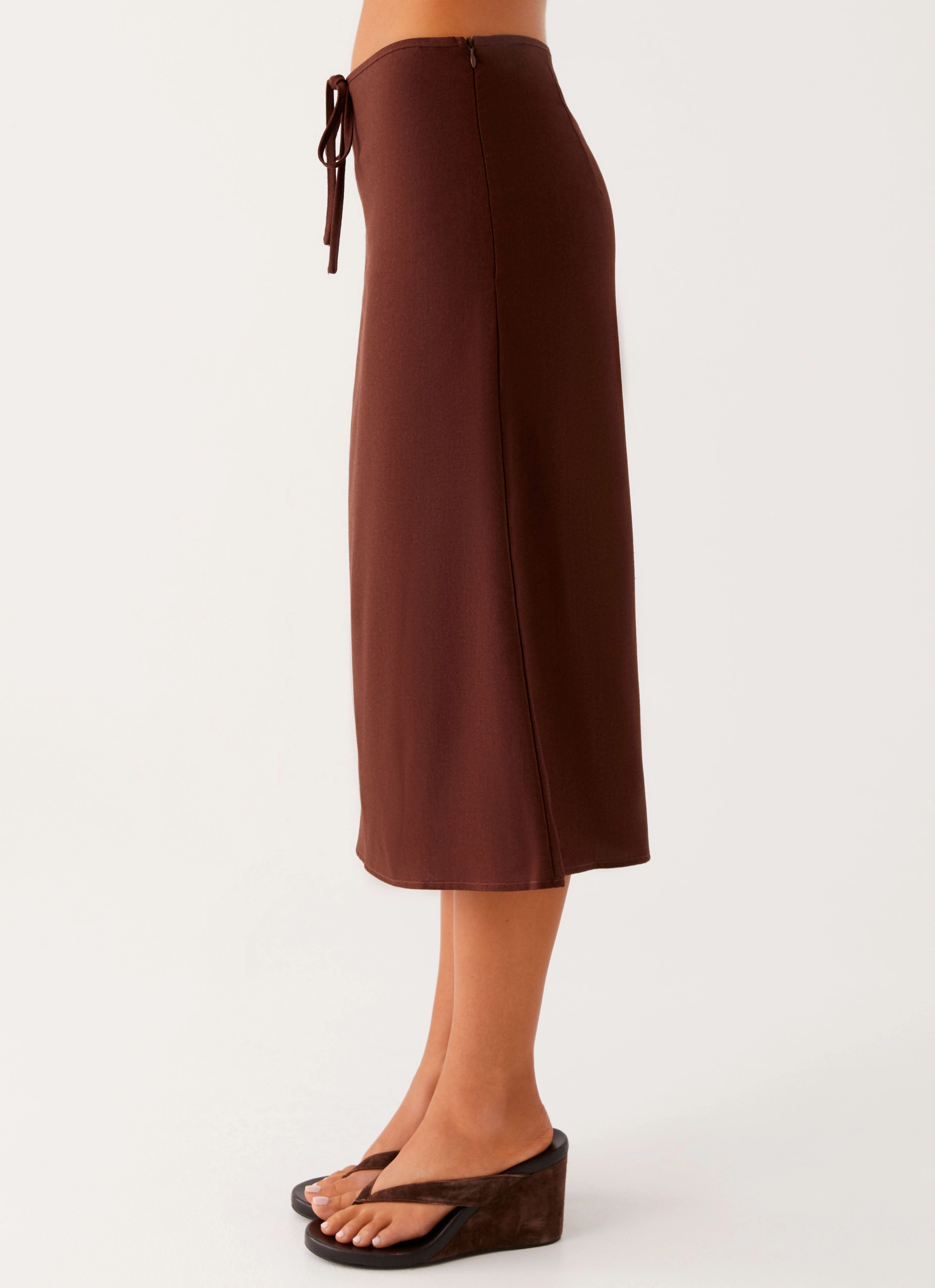 Young adult Esther Midi Skirt - Chocolate