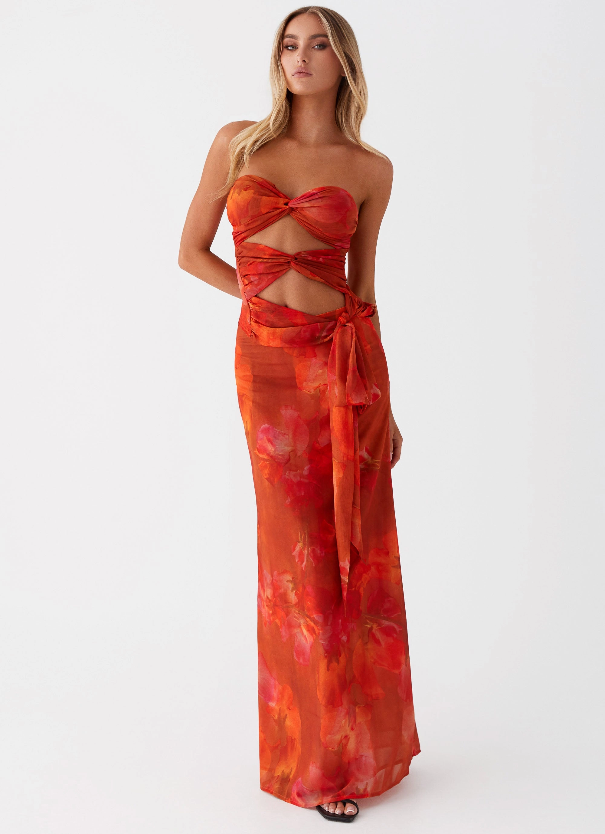 Wearable Art Roame Maxi Skirt - Amber