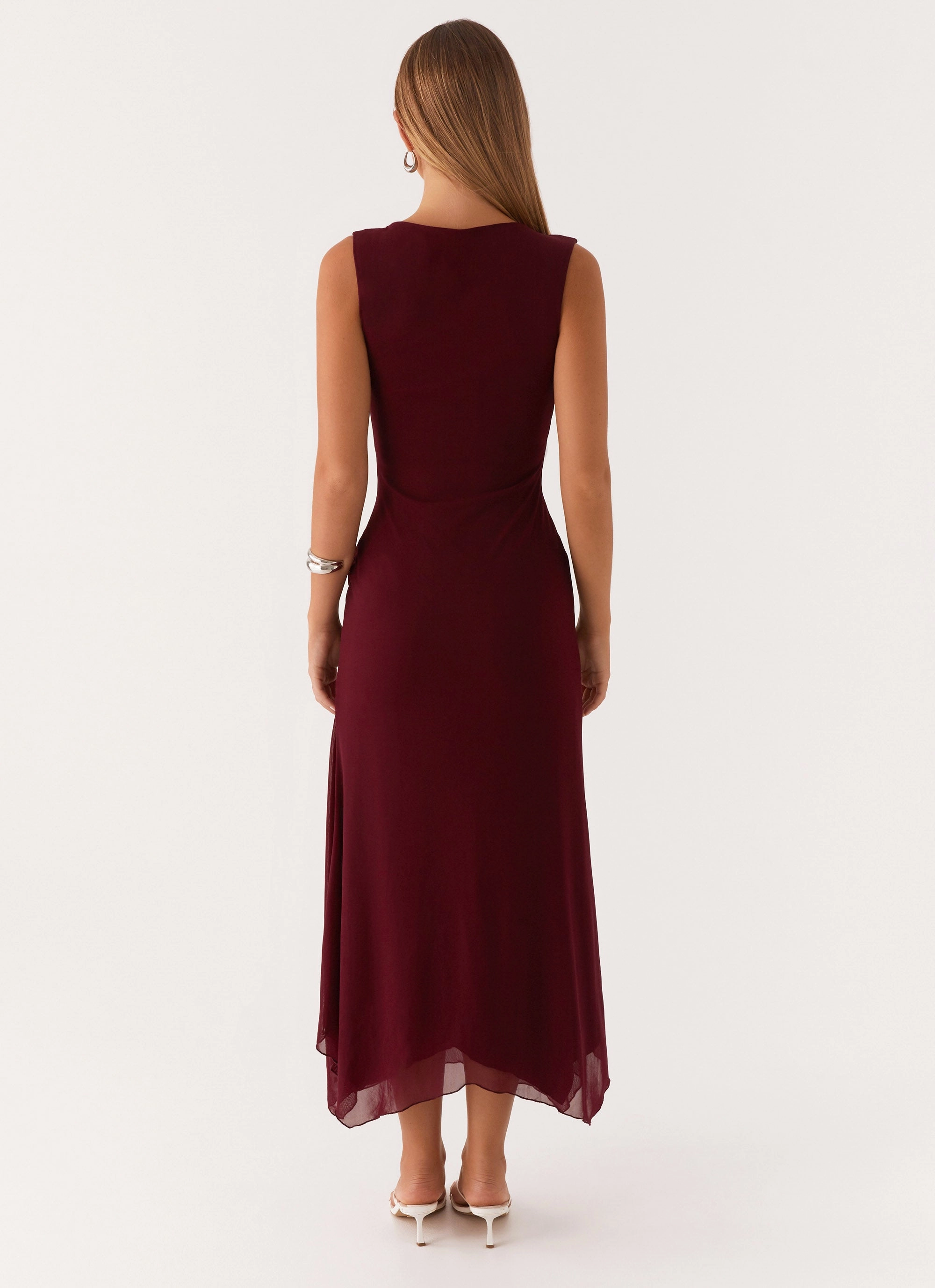 Bold Style Murphy Maxi Dress - Deep Maroon