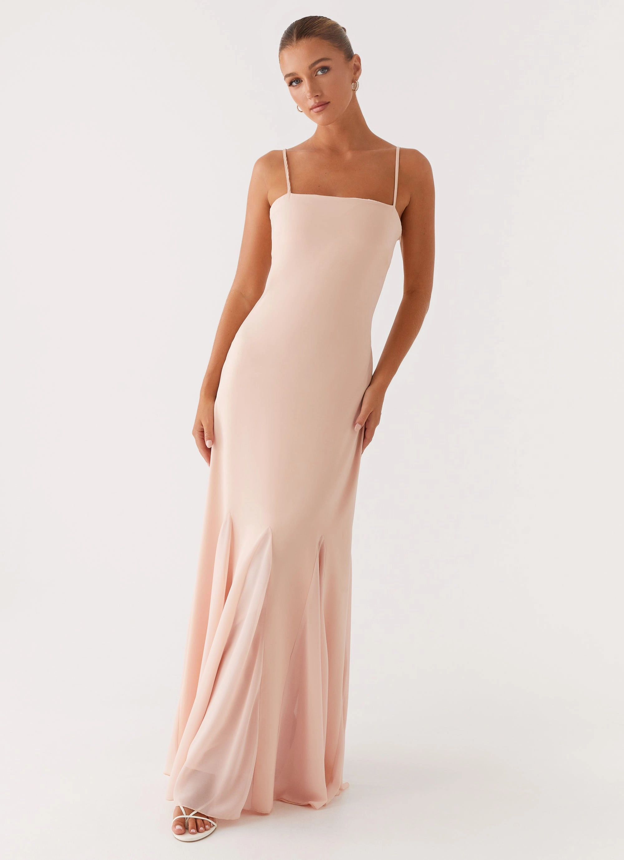Marcelo Maxi Dress - Pink Soft Tones Bright Mood