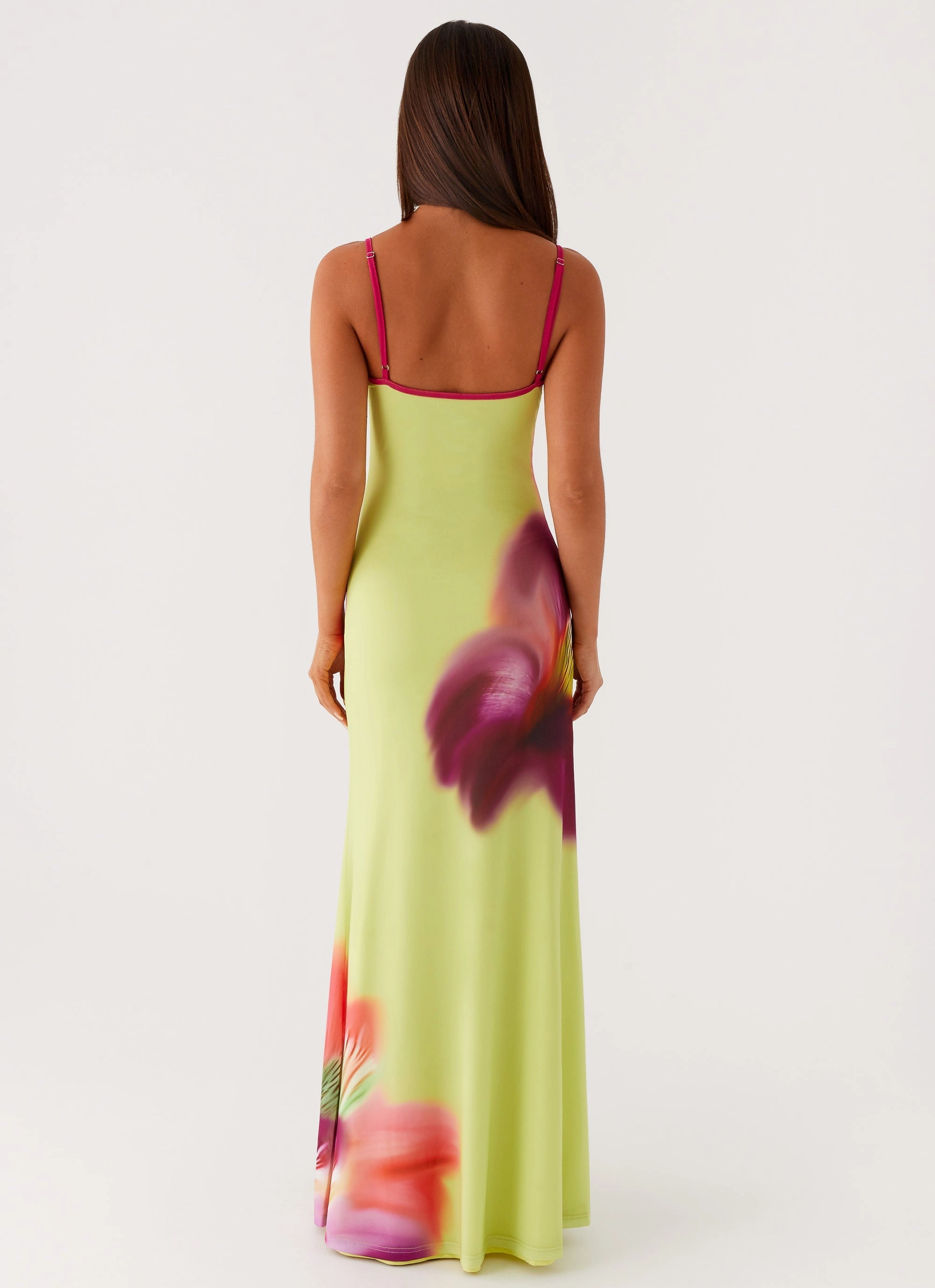 Everett Maxi Dress - Green Tropical Simple yet sophisticated gown