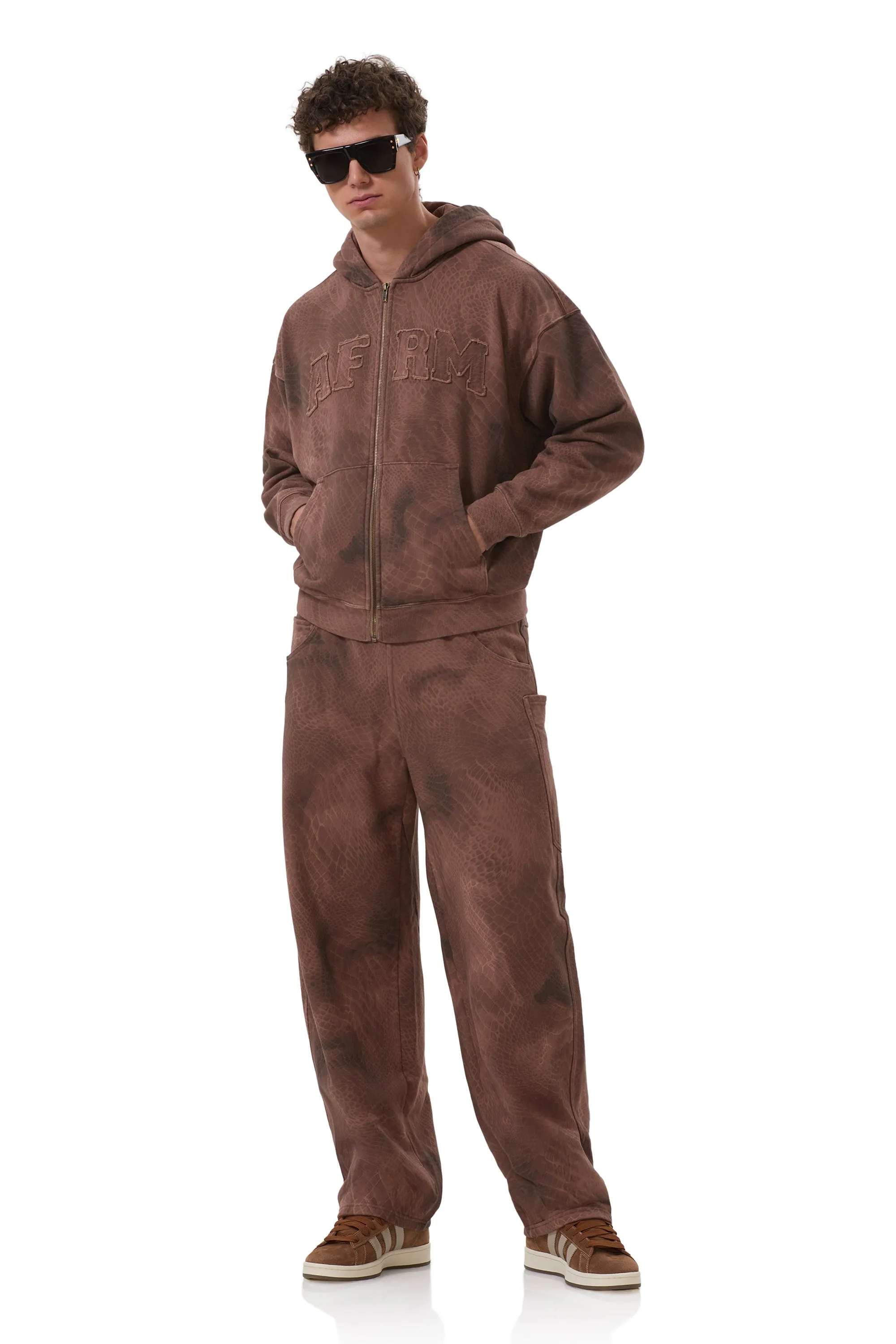 Ryan Barrel Sweatpant - Brown Snake Bi Stretch Fabric Comfort waistband