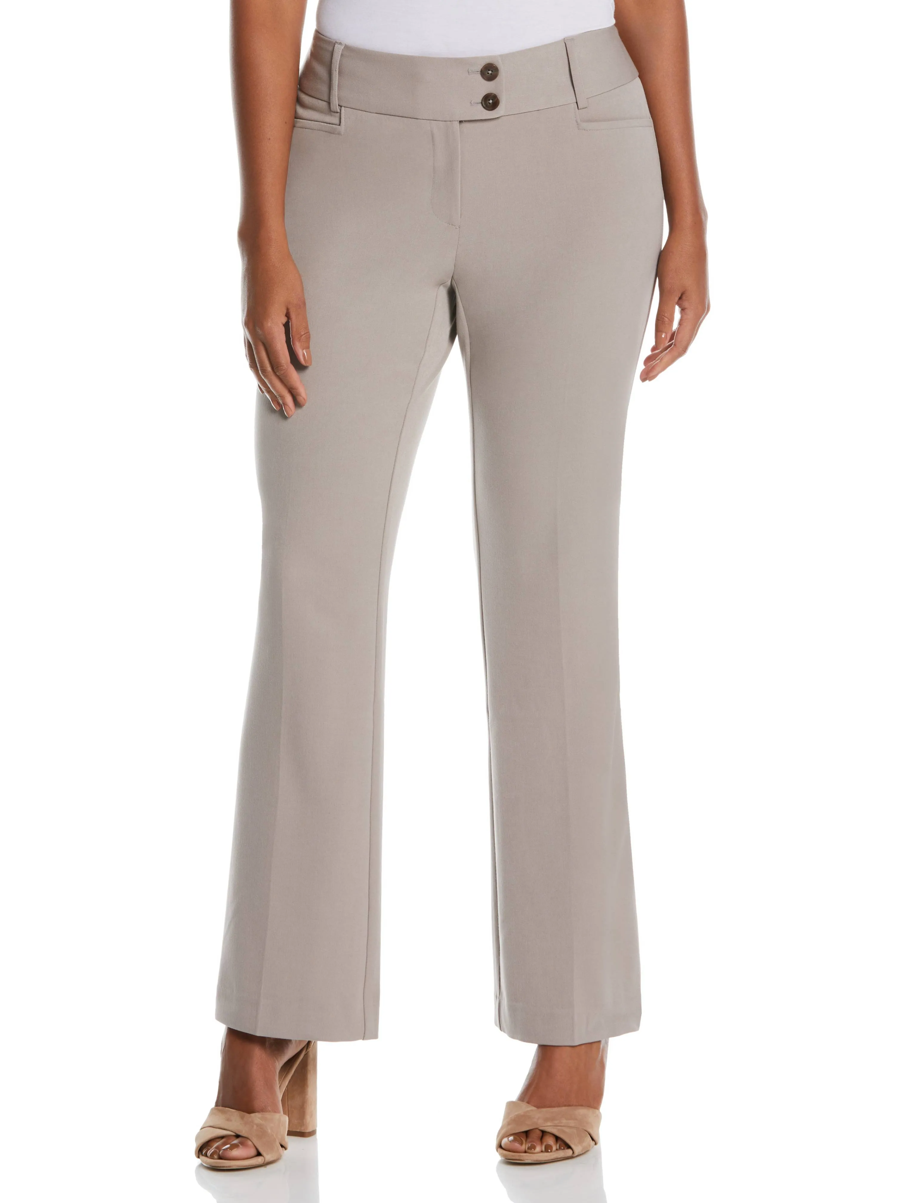 Gabardine Bootcut Pant - Curvy Fit Comfortable Wear Comfort Flex