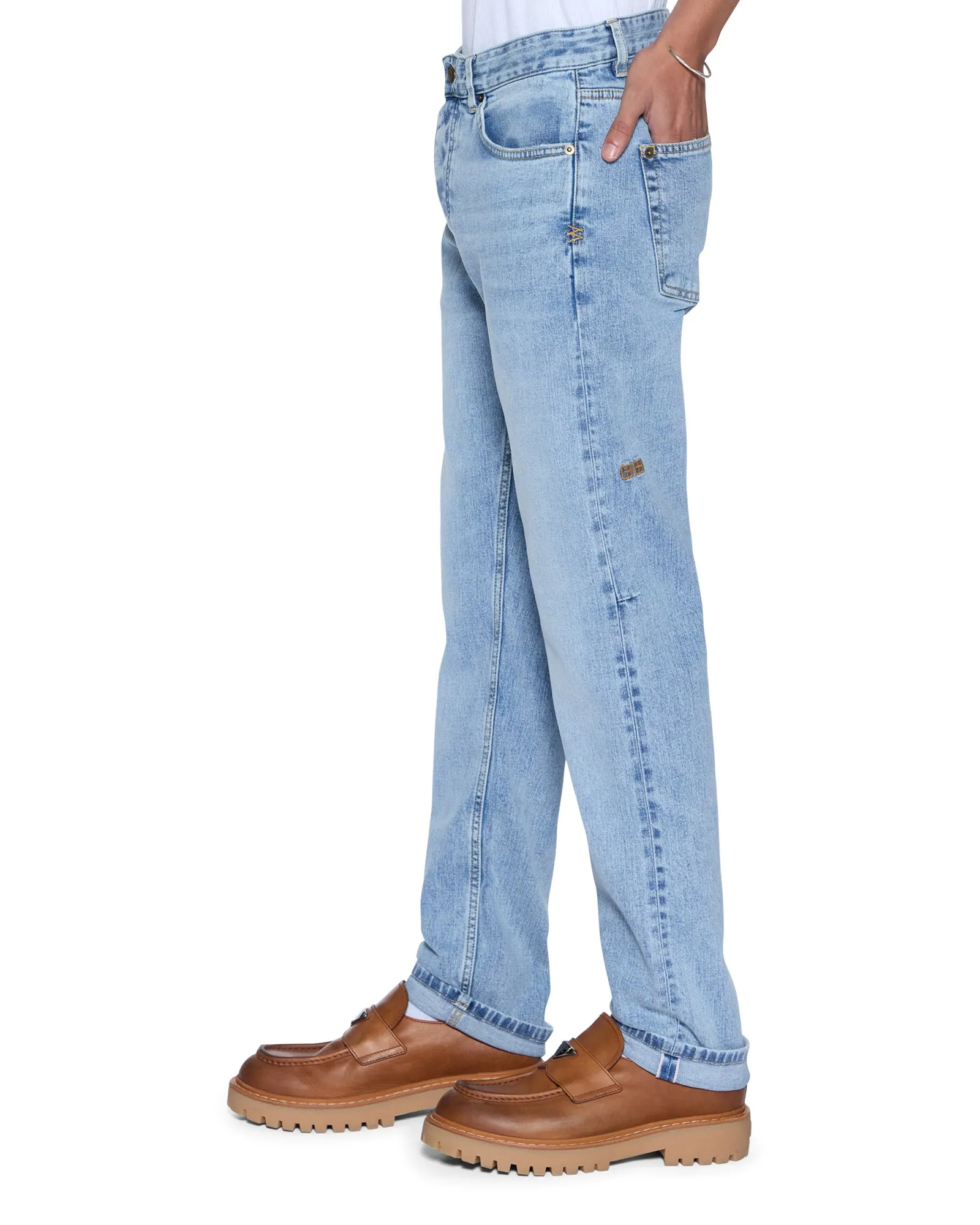 Minimalist Style Chill Outfit CHITCH SELVEDGE SYDNEY BLUE