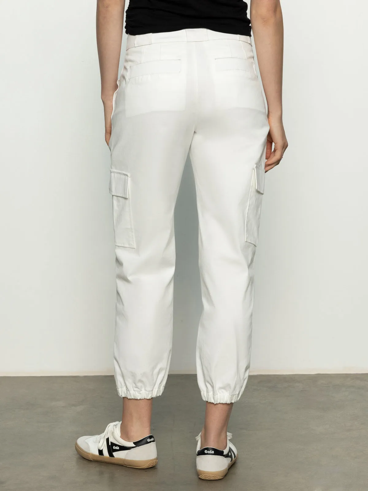 Take Over Jogger Mid-Rise Pant Bleached White Comfort Layer