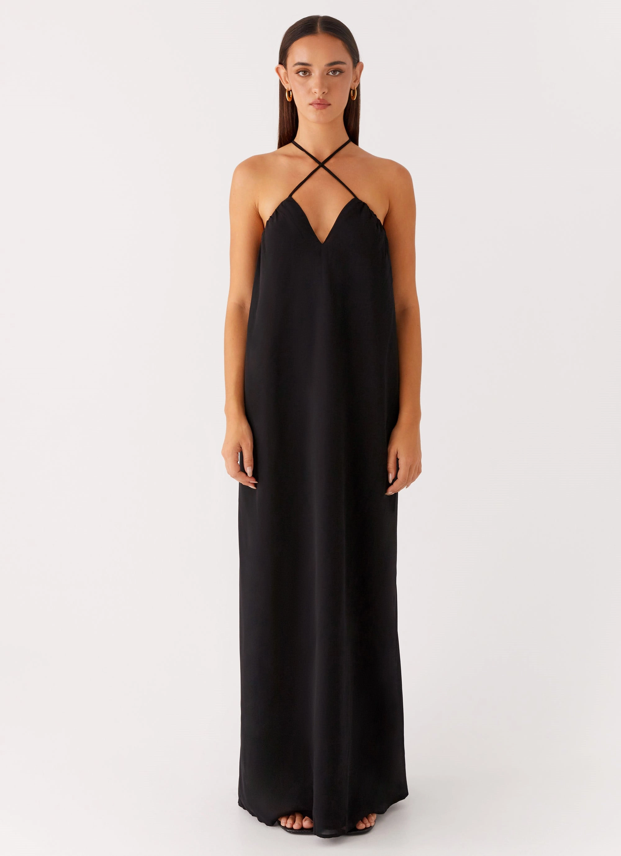 Saba Maxi Dress - Black Feminine Vibe