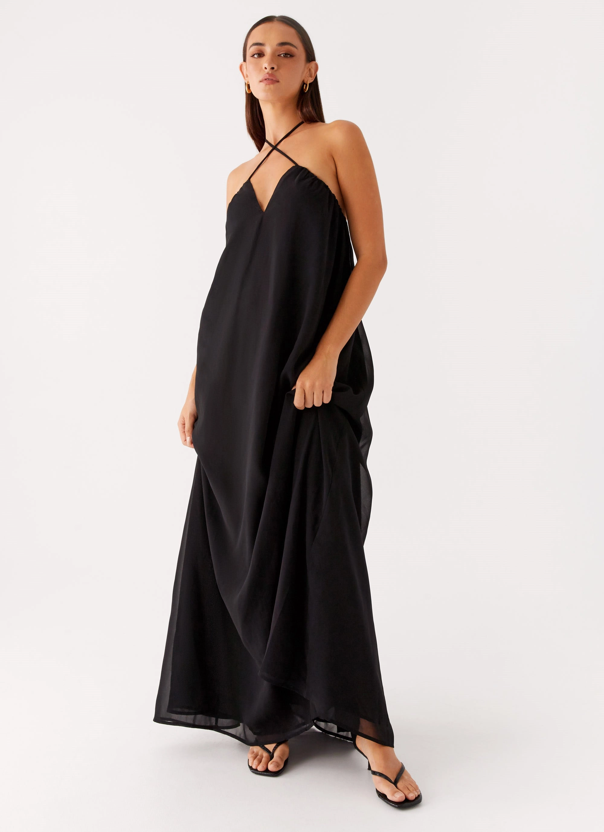Gender Fluid Saba Maxi Dress - Black