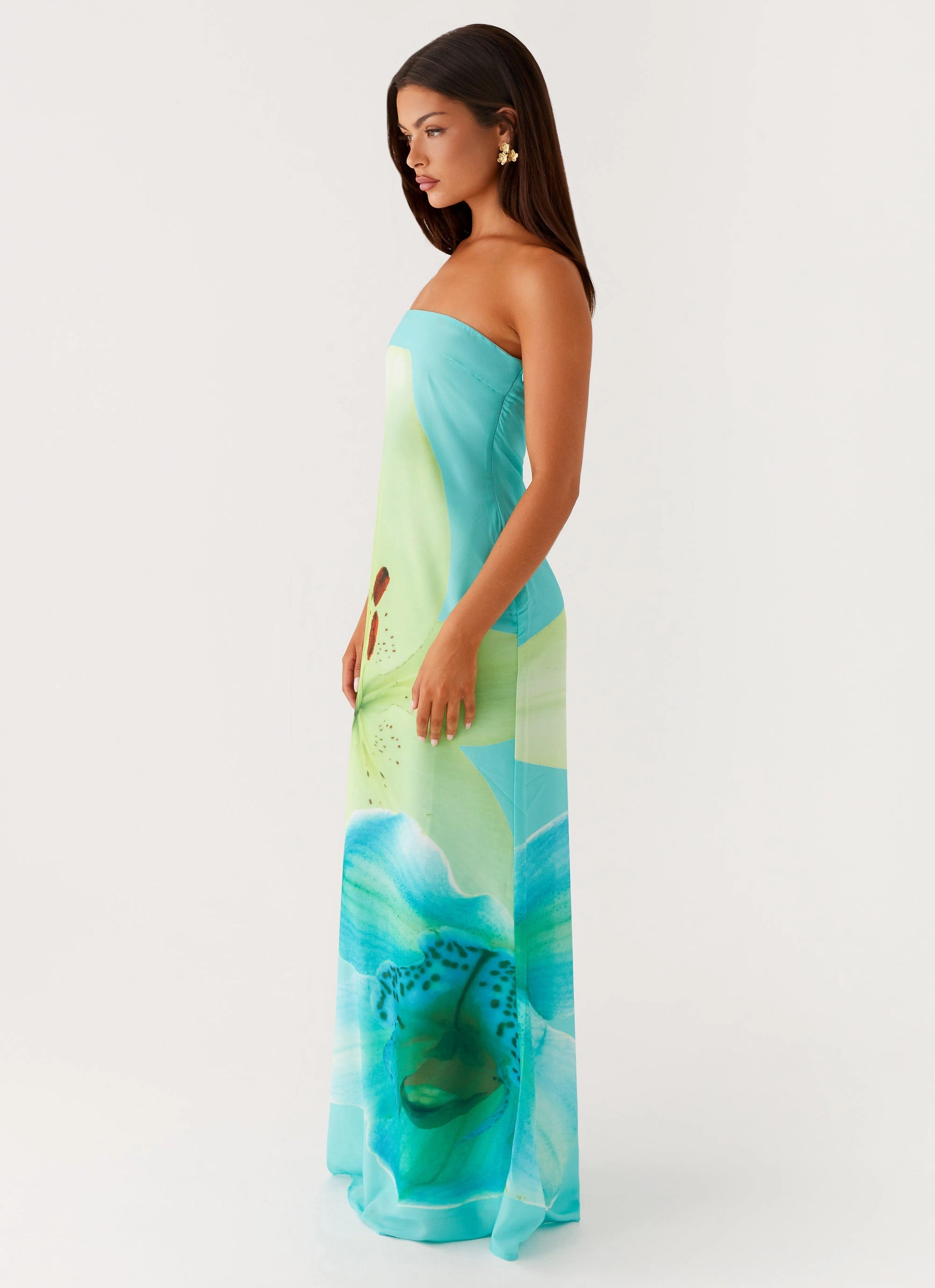 Darcy Maxi Dress - Turquoise Floral Versatile Wear