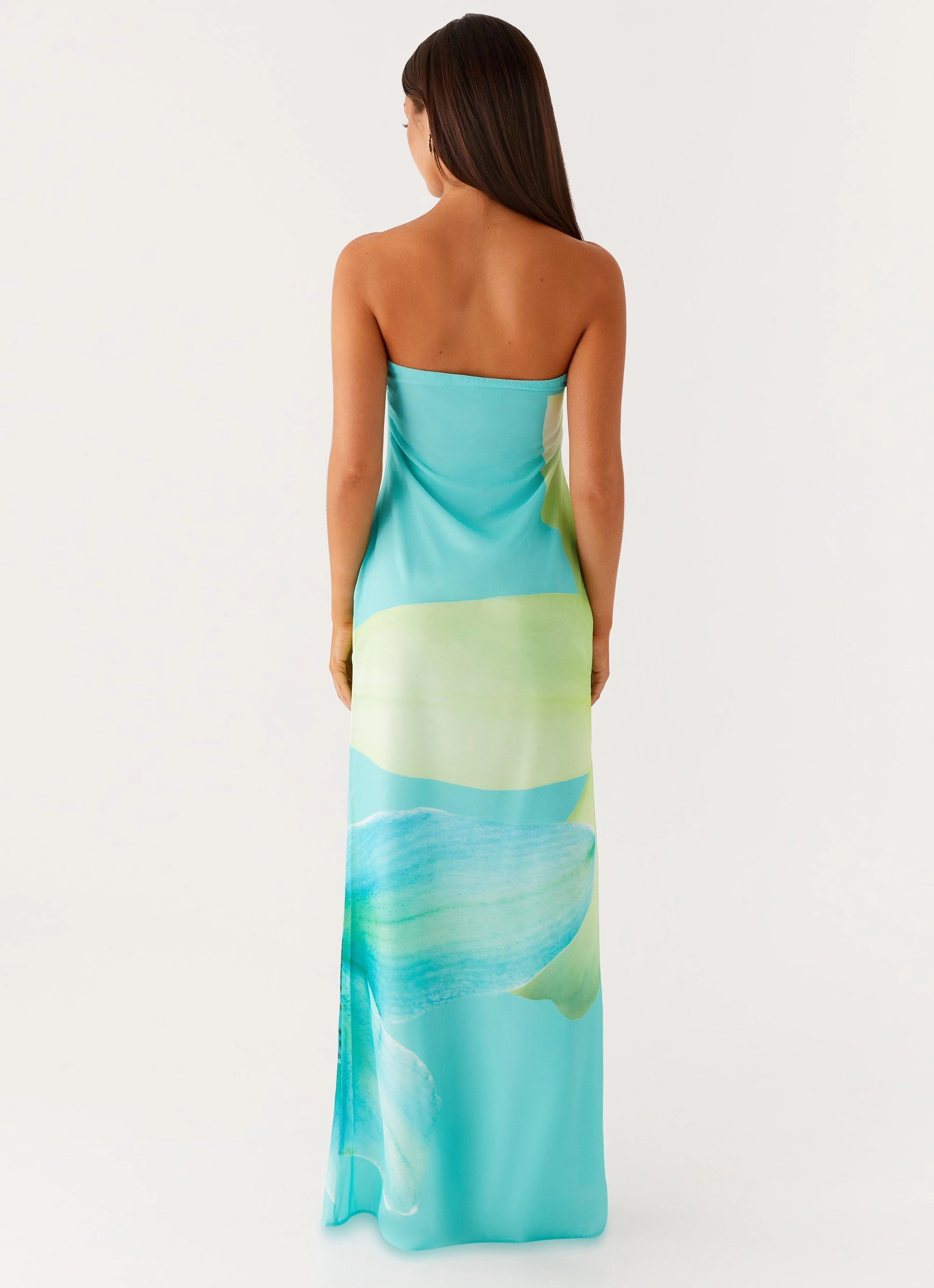 Spring Garden Relaxed Finish Darcy Maxi Dress - Turquoise Floral