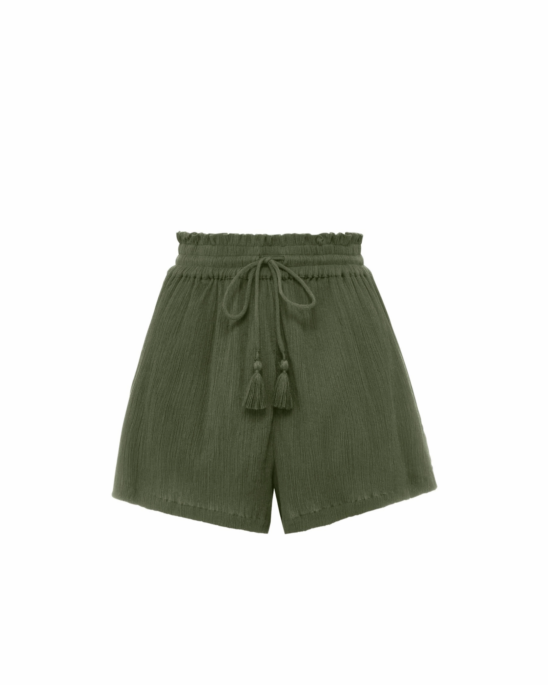 Vicki Shorts In Olive Moisture Wicking Fabric Quick-Dry Material