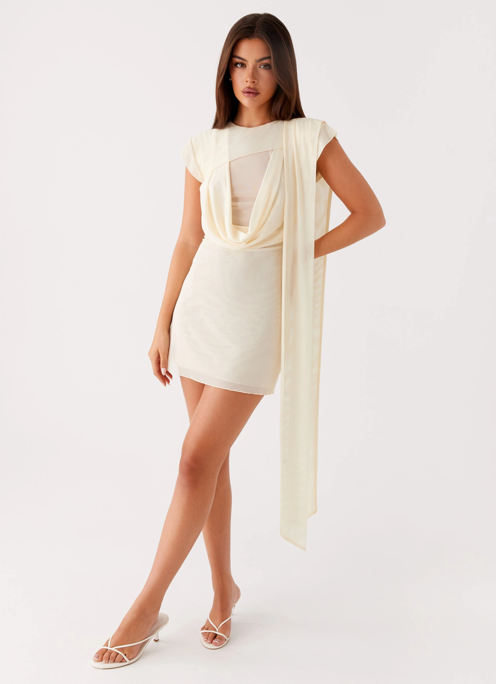 Artistic Shape Light Touch Felipe Mini Dress - Yellow