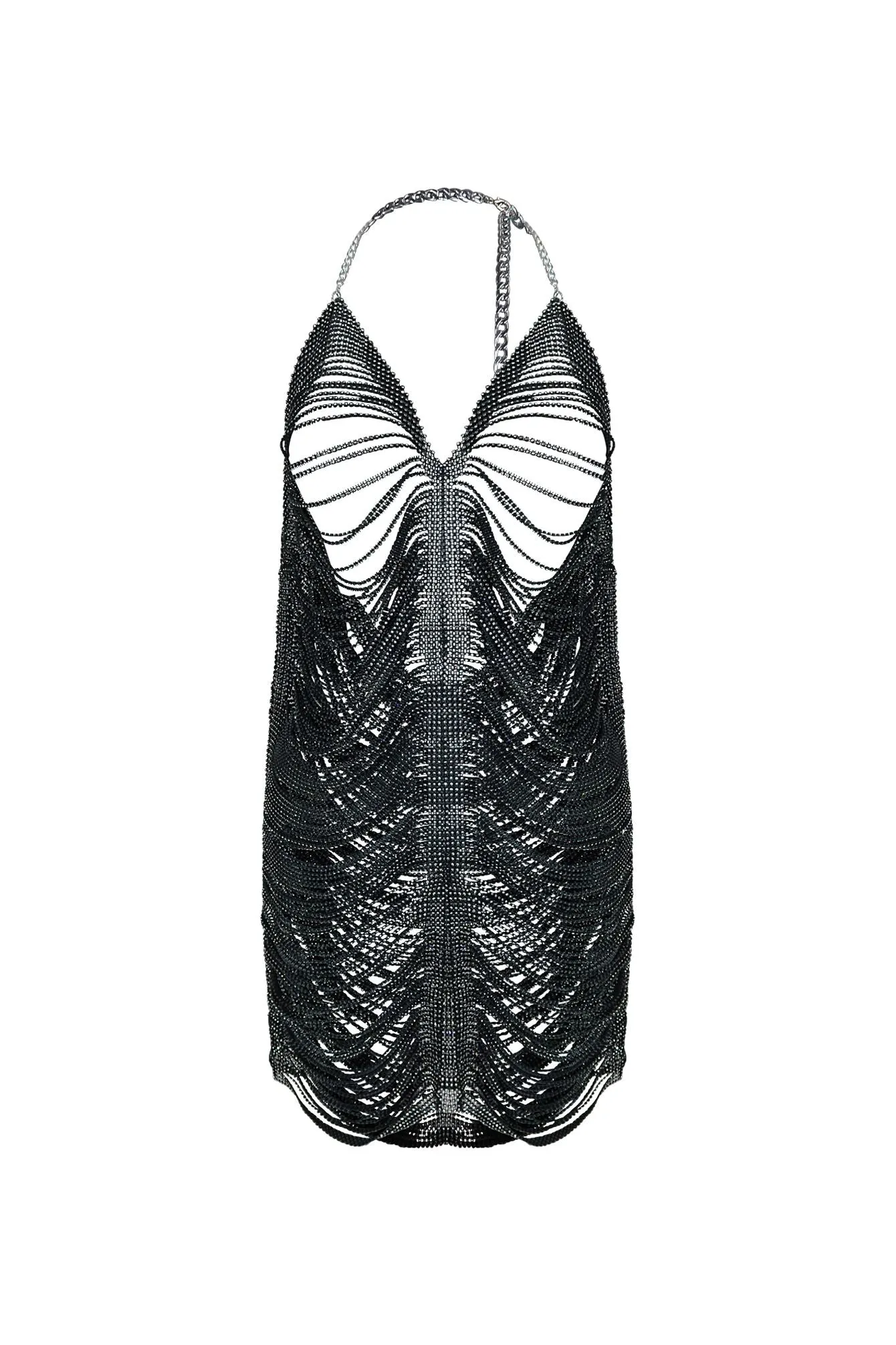 Subtle Fit Soft Appeal Saving Up Rhinestone Halter Cover Up Dress