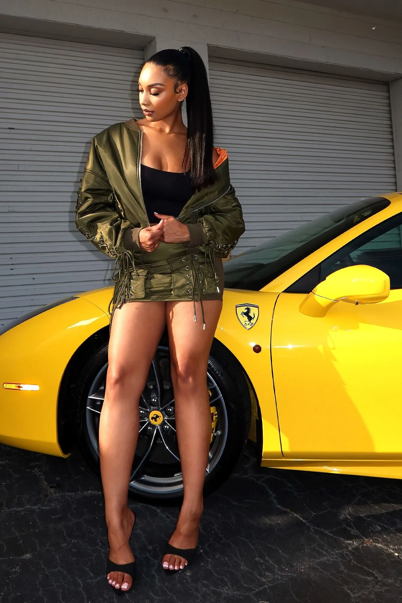 Static Free Finish OdorControlTech Kristy Nylon Bomber Skirt