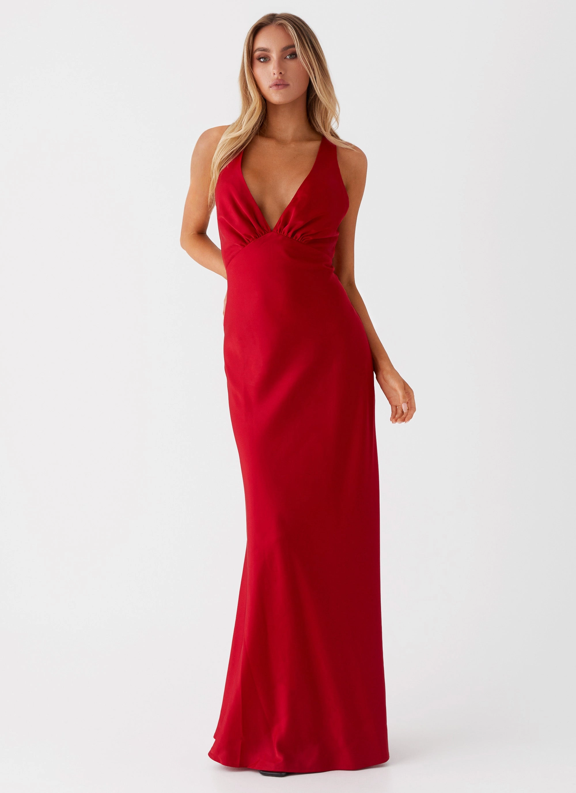 Bold Mood Slyvia Maxi Dress - Red