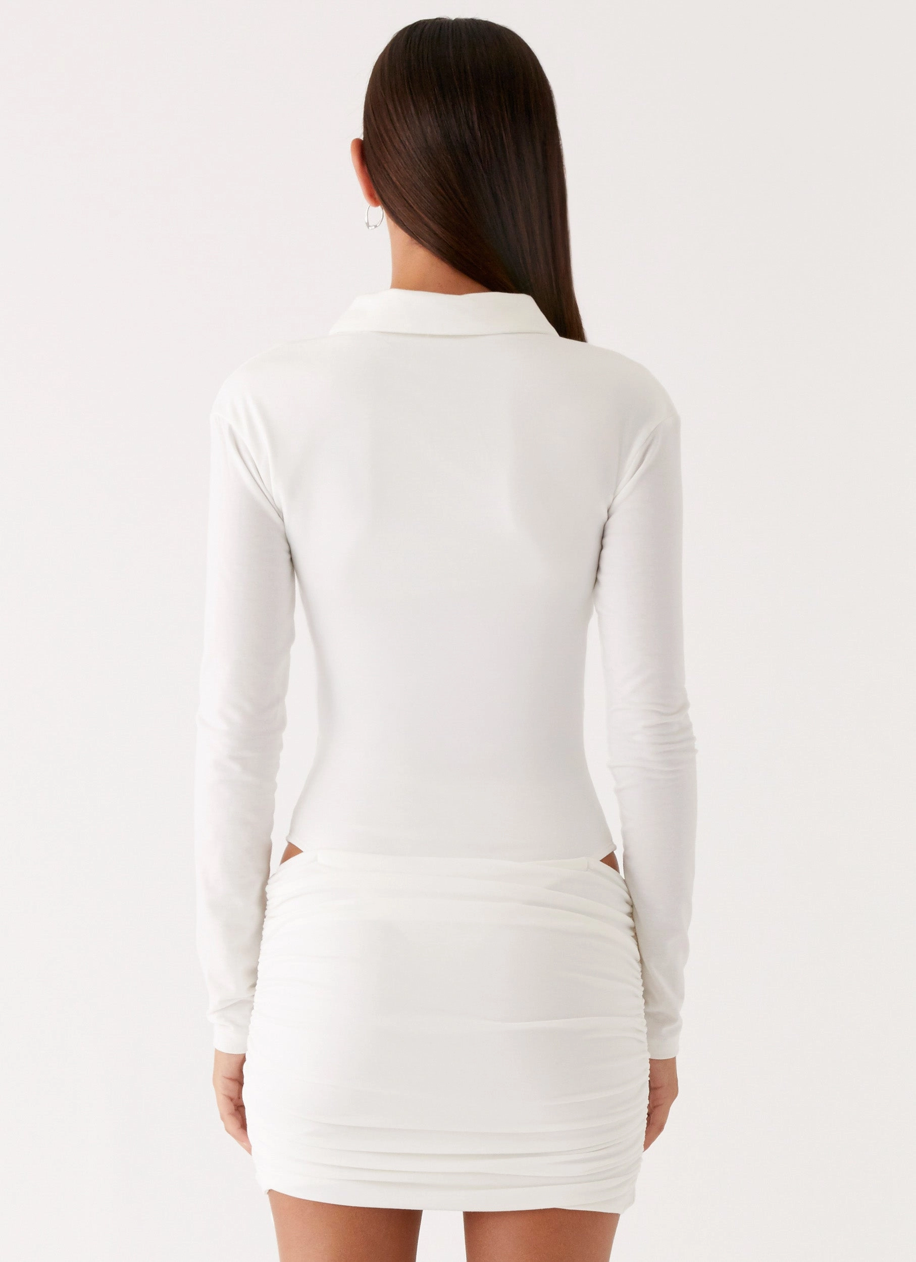 Wrap Closure Indah Mini Dress - White