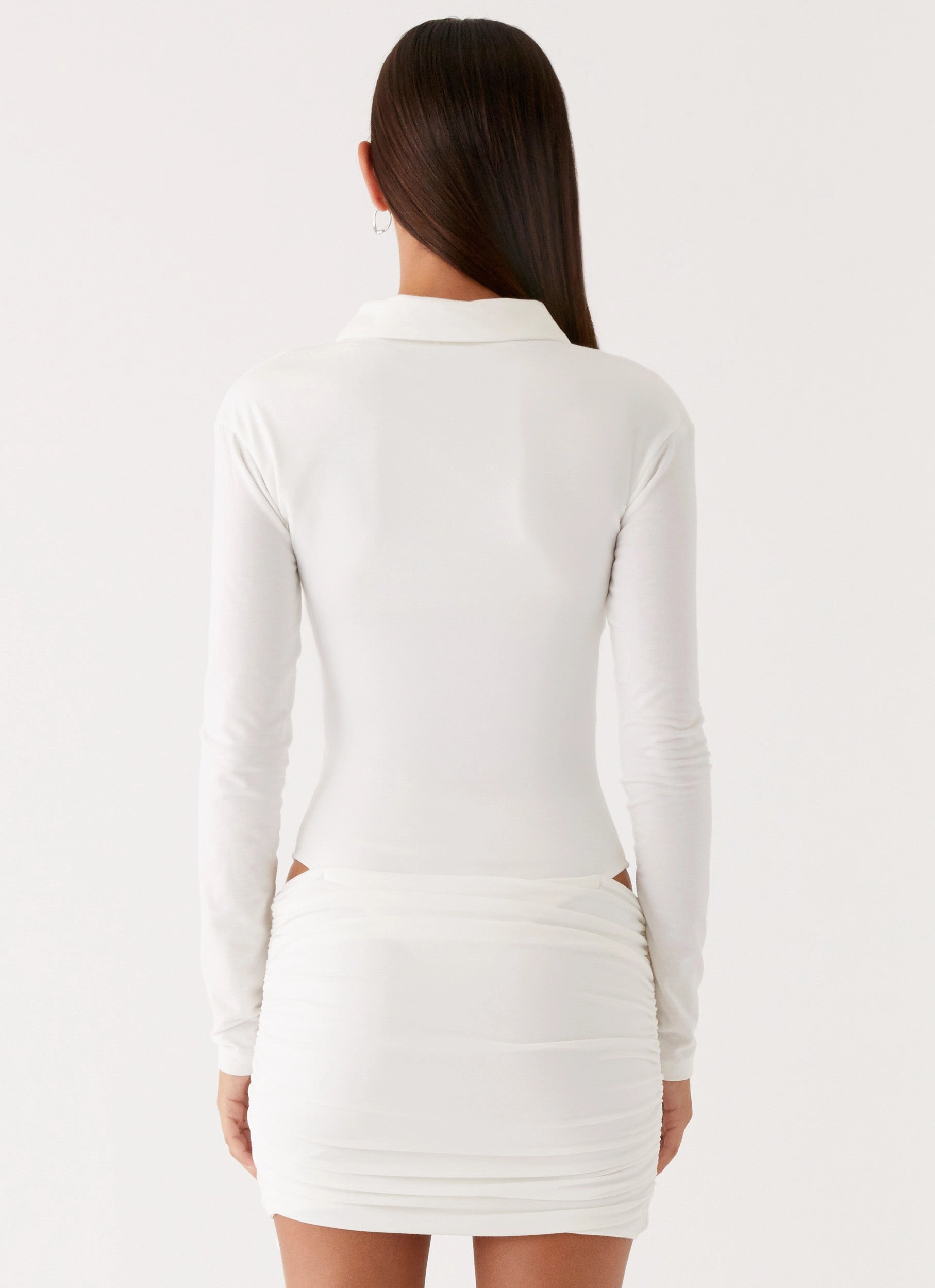 Airy Fabric Indah Mini Dress - White