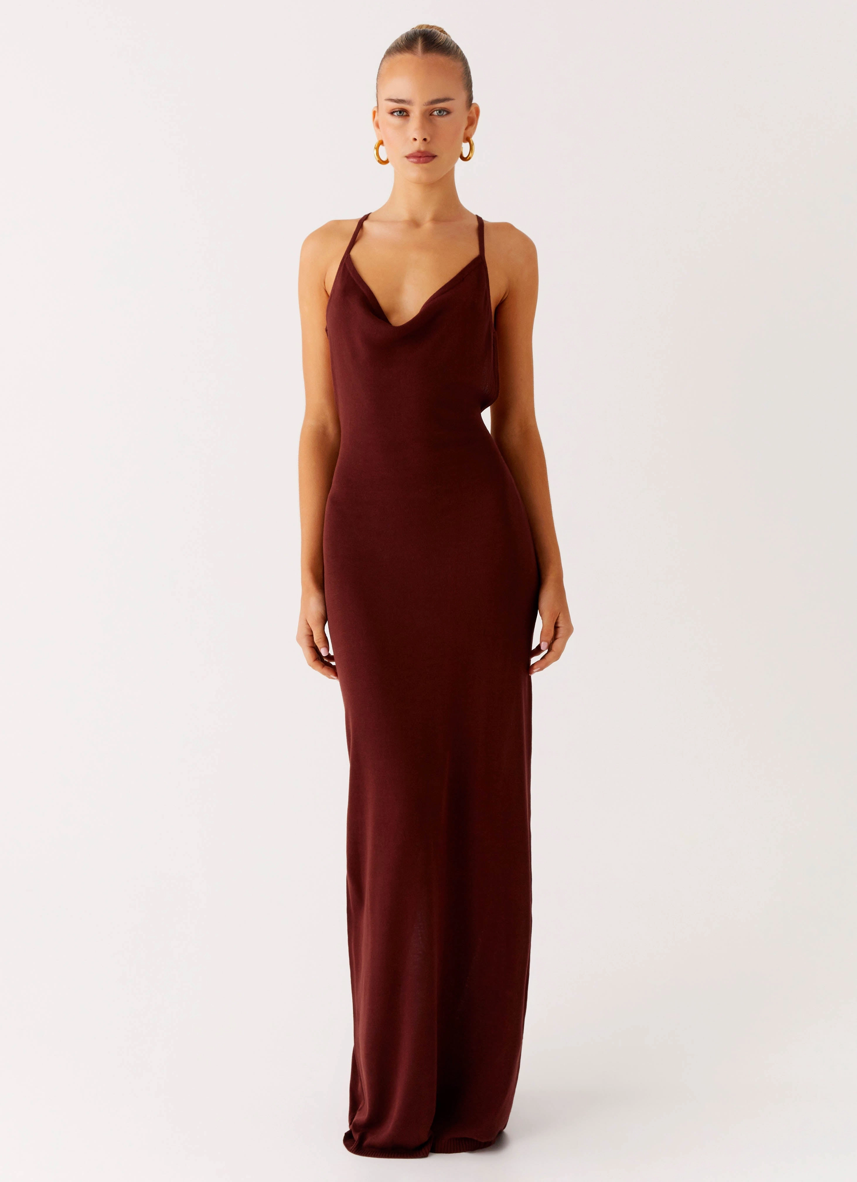 Noble Aura Nomad Muse Maxi Dress - Chocolate