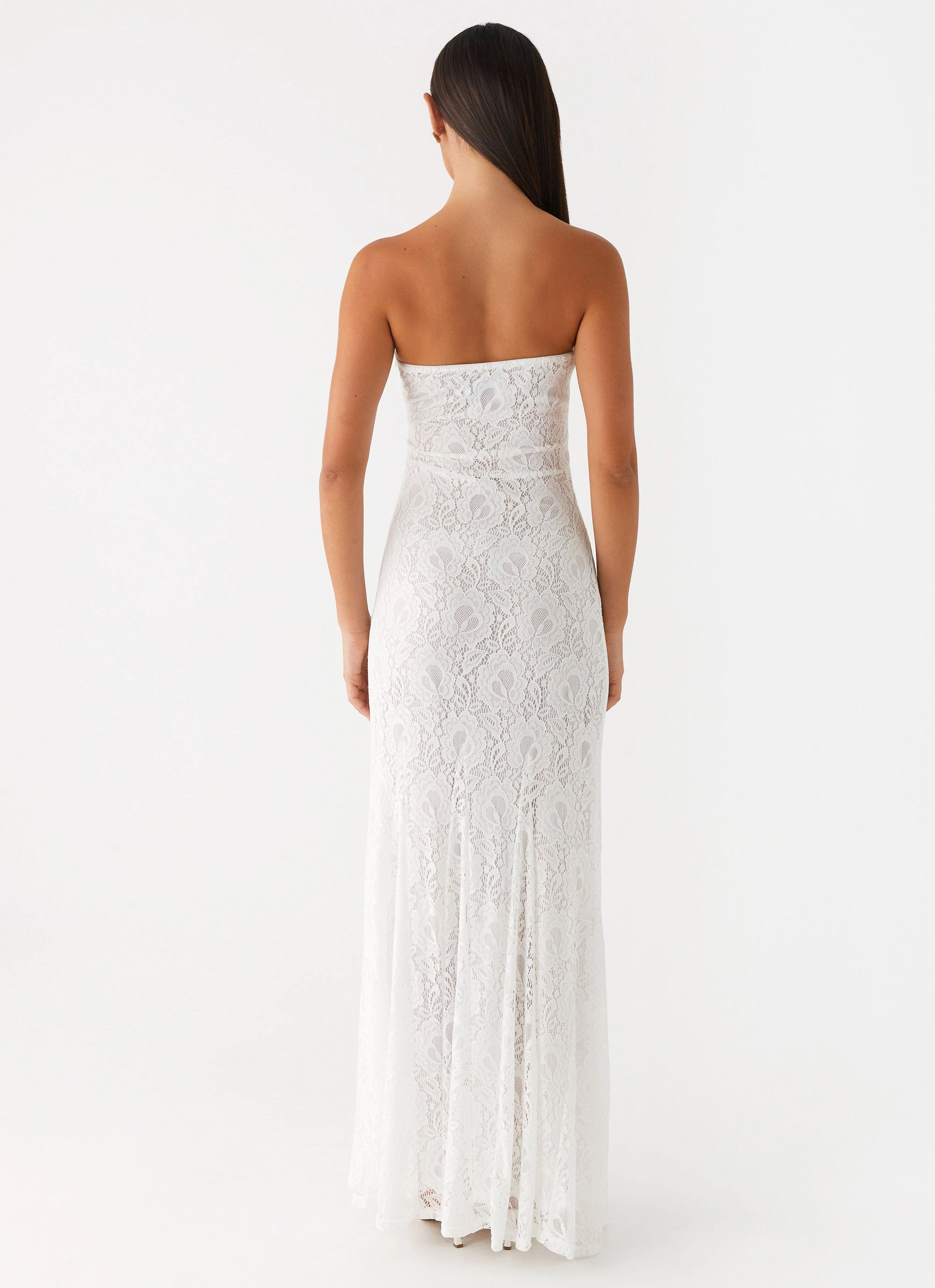 Fit Base Lolita Lace Maxi Dress - Ivory