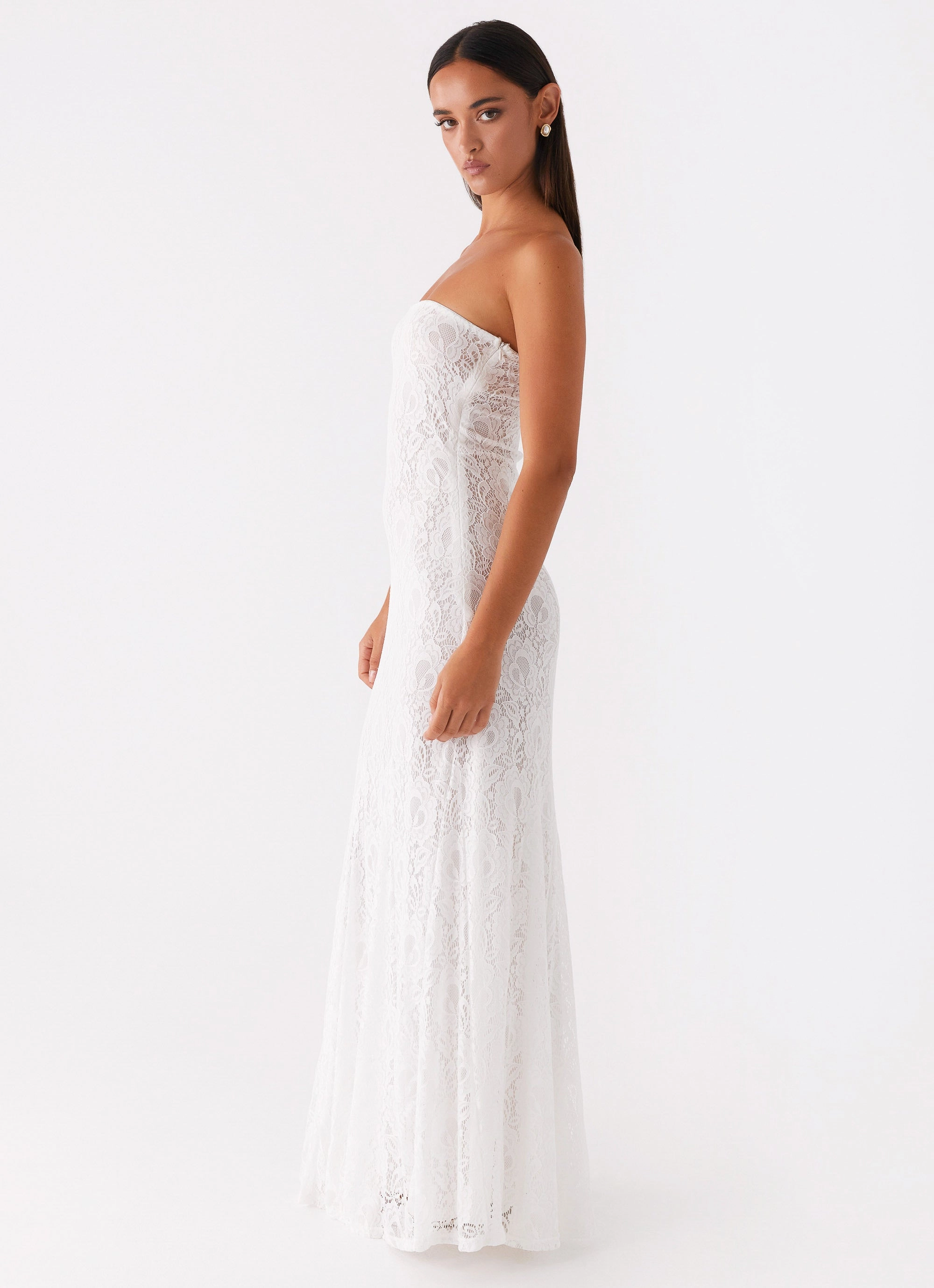 Lolita Lace Maxi Dress - Ivory Timeless Edge