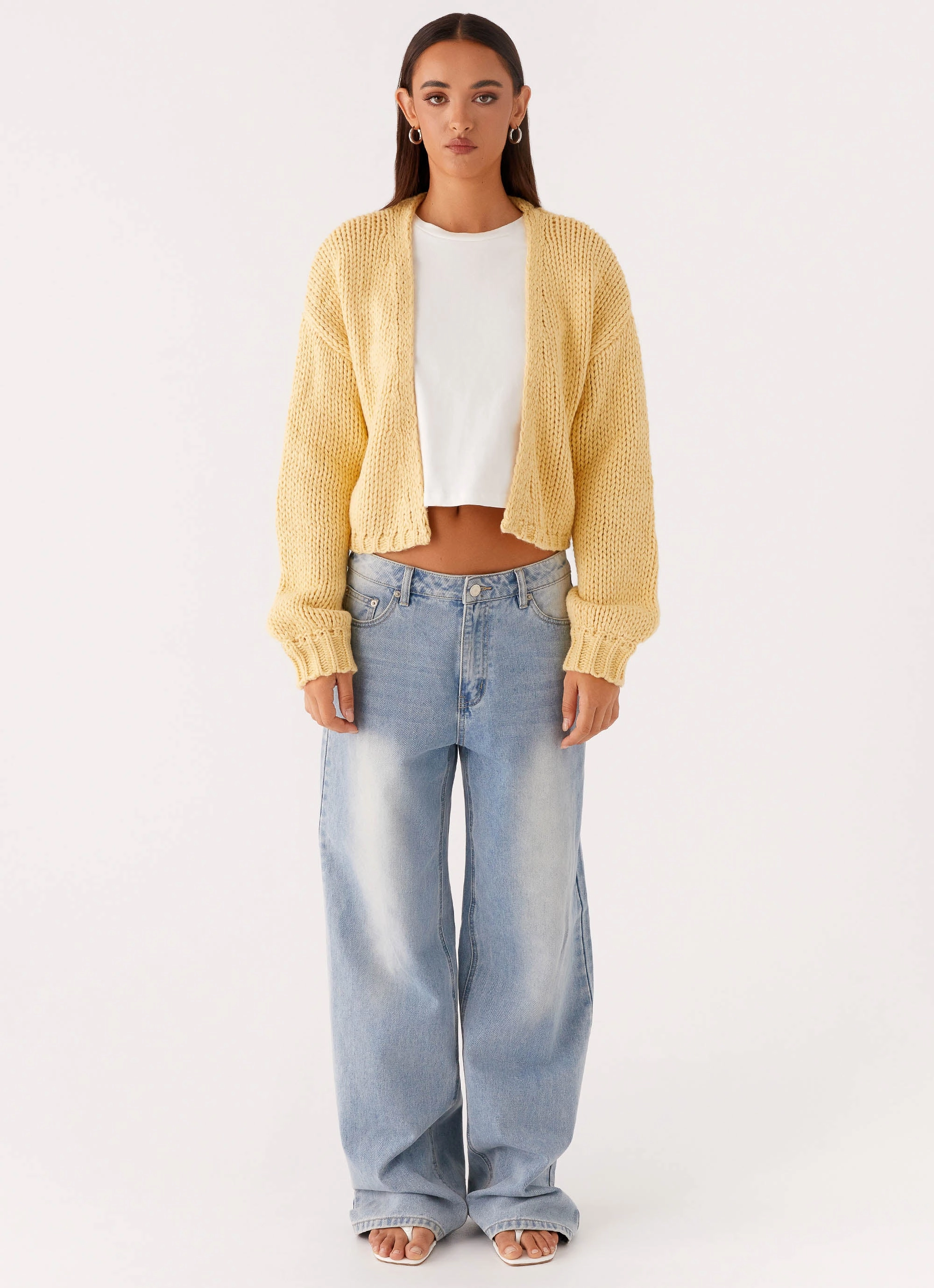 ripstop fabric Jasleen Knit Cardigan - Yellow
