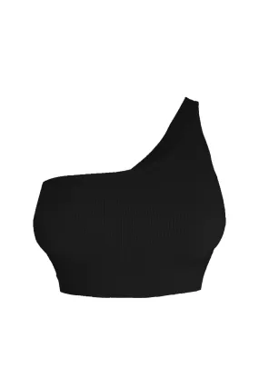PuckerFree Surface stain resistant coating Feel Free Basic One Shoulder Crop Top