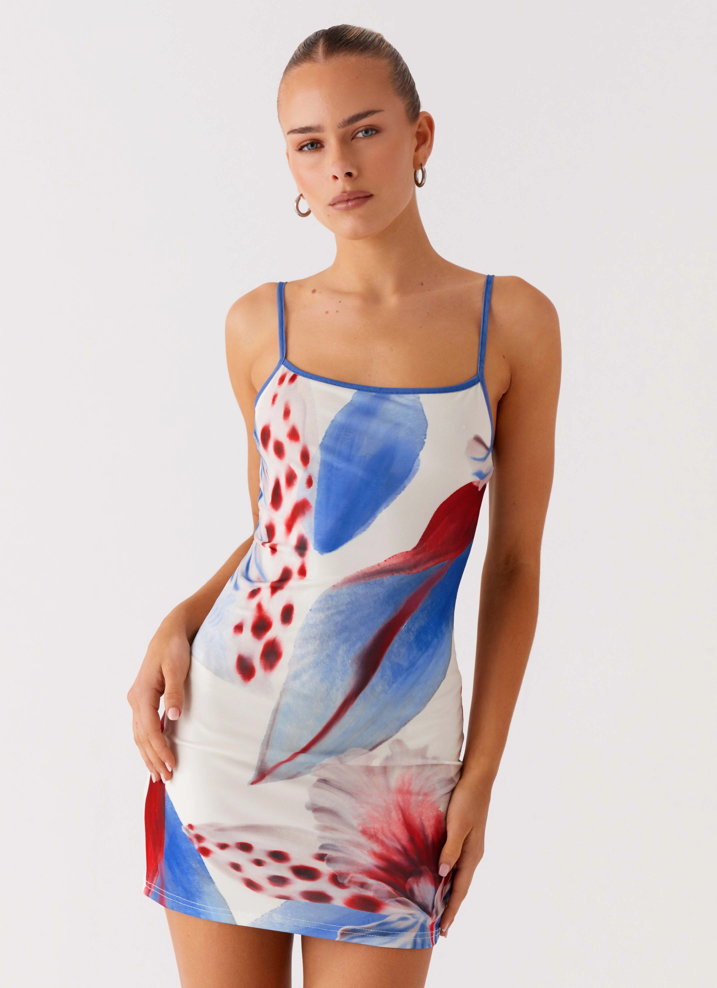 Everett Mini Dress - Deep Sea Bloom Trendy Fit Relaxed-fit maxi dress