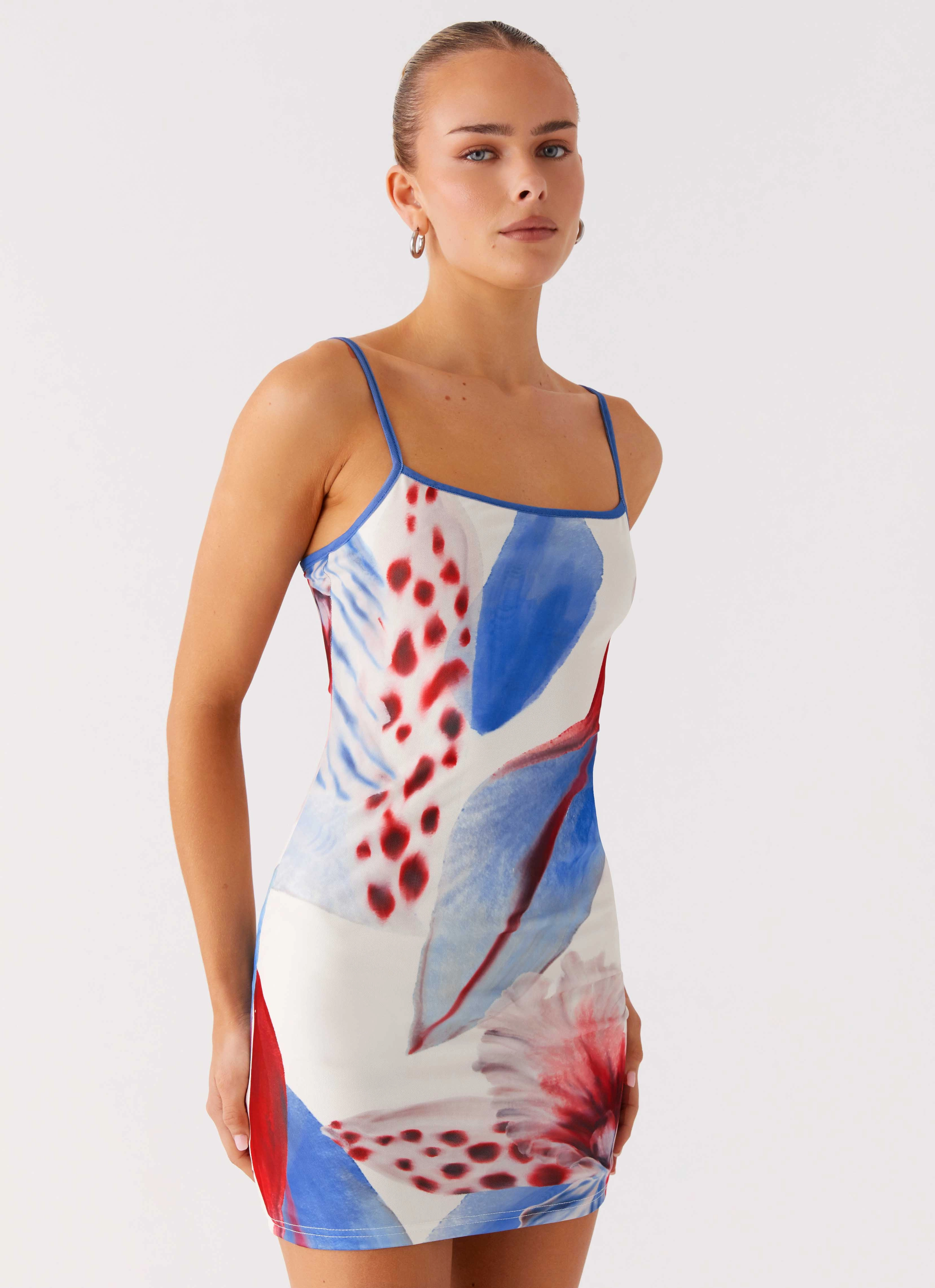 Comfort Innovation Everett Mini Dress - Deep Sea Bloom
