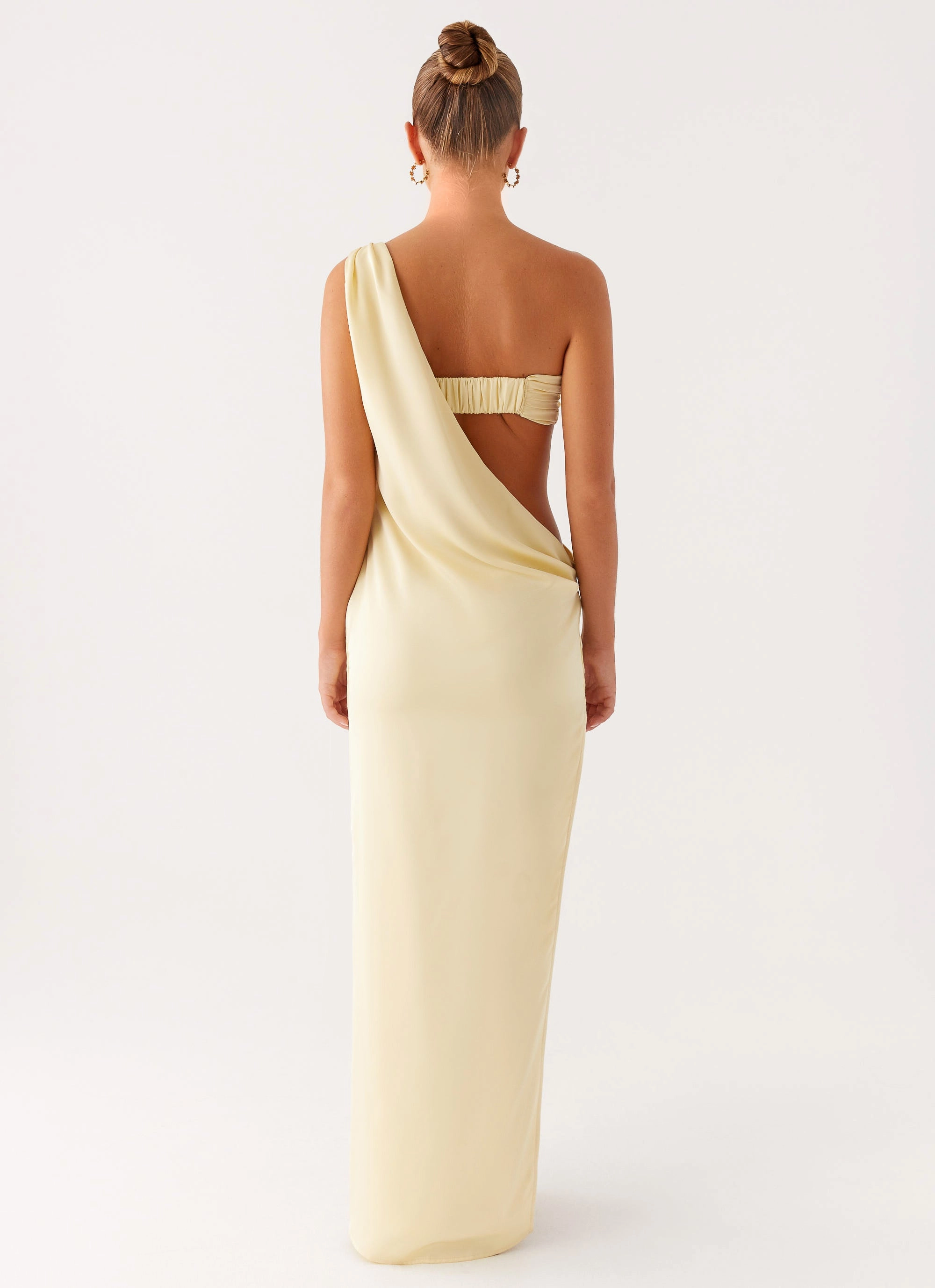 Cooper Maxi Dress - Yellow Feminine empire waist dress