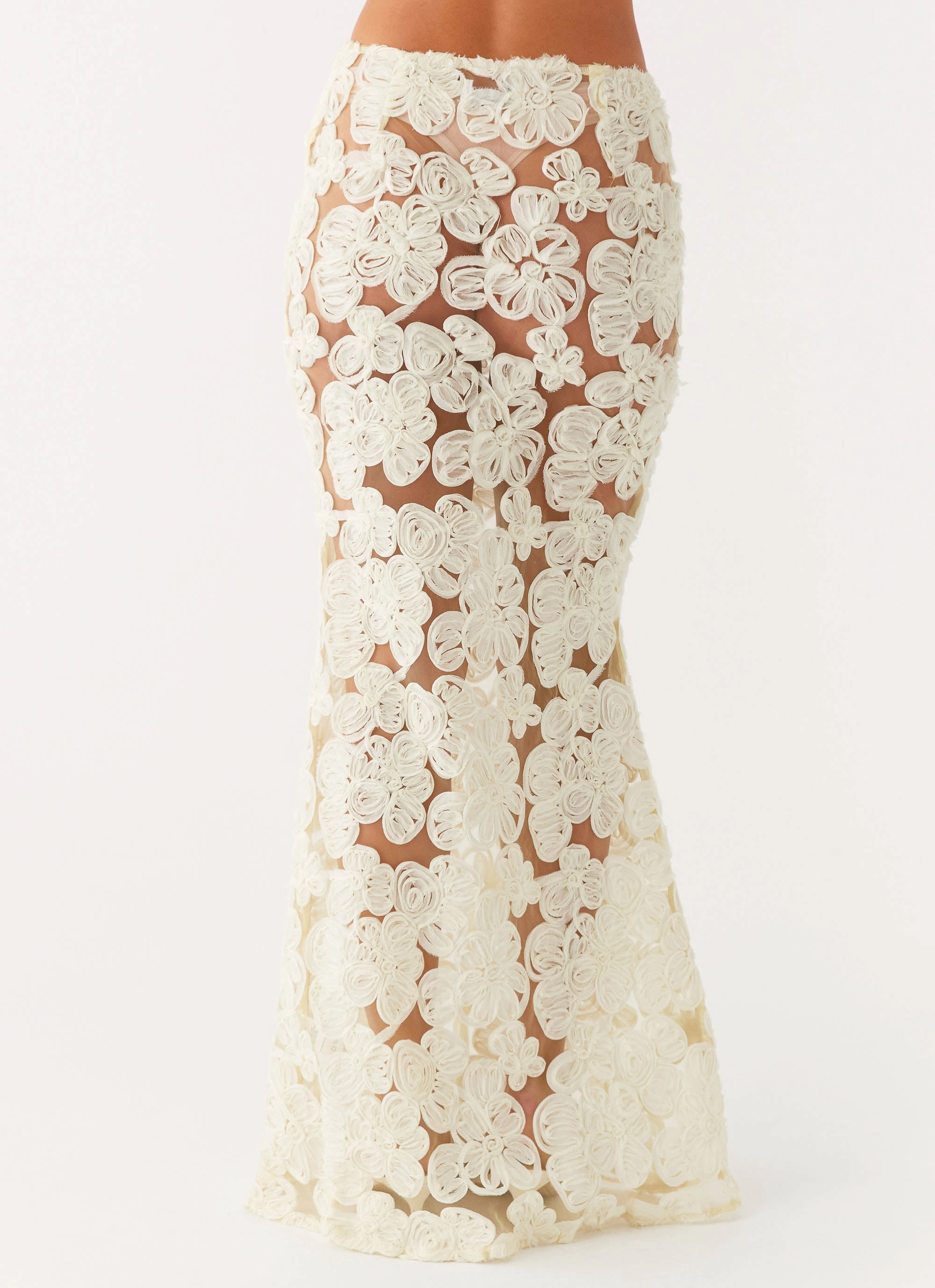 Ethically Made Fiorella Floret Maxi Skirt - Yellow