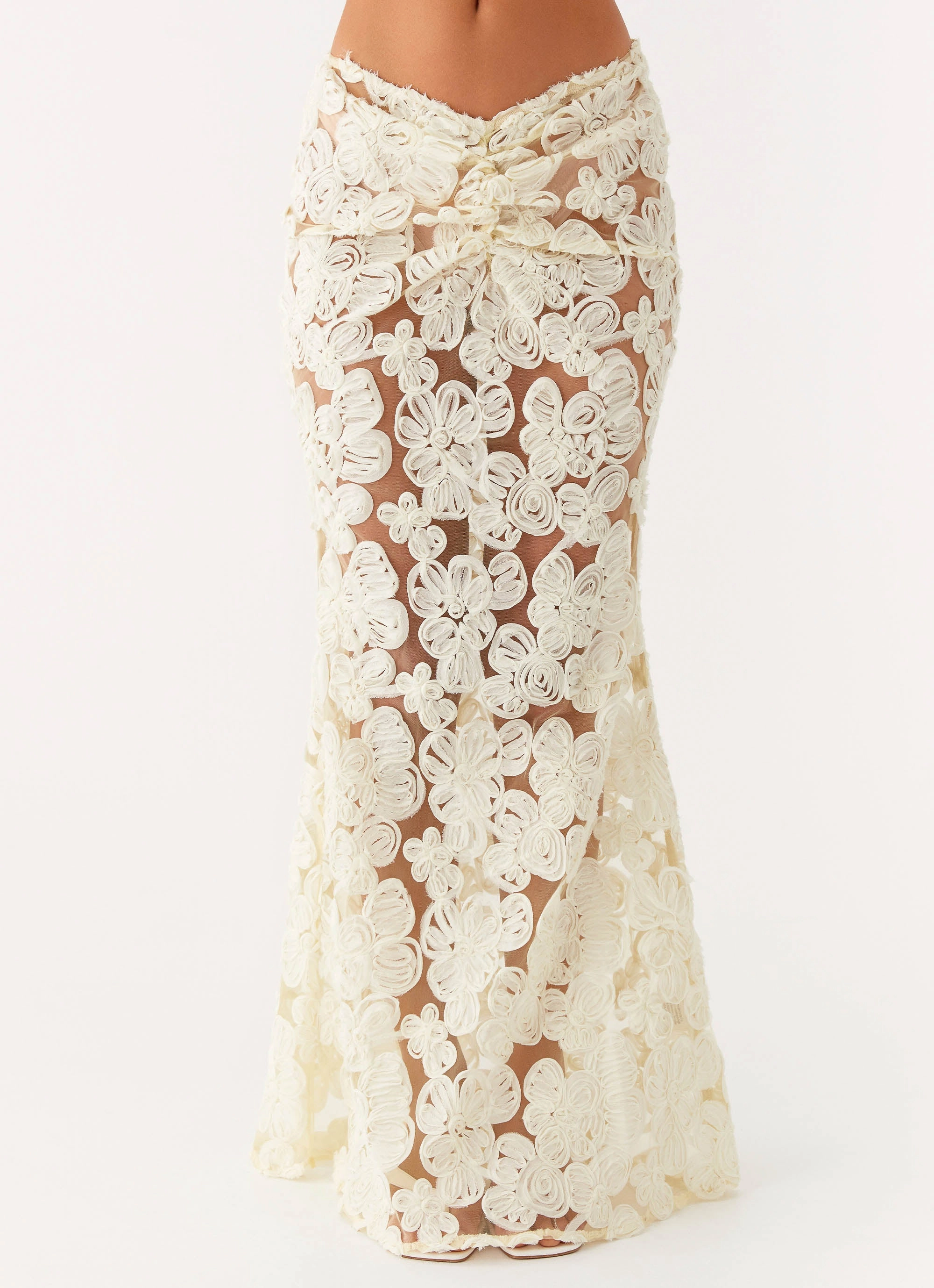 Light Mood Fiorella Floret Maxi Skirt - Yellow