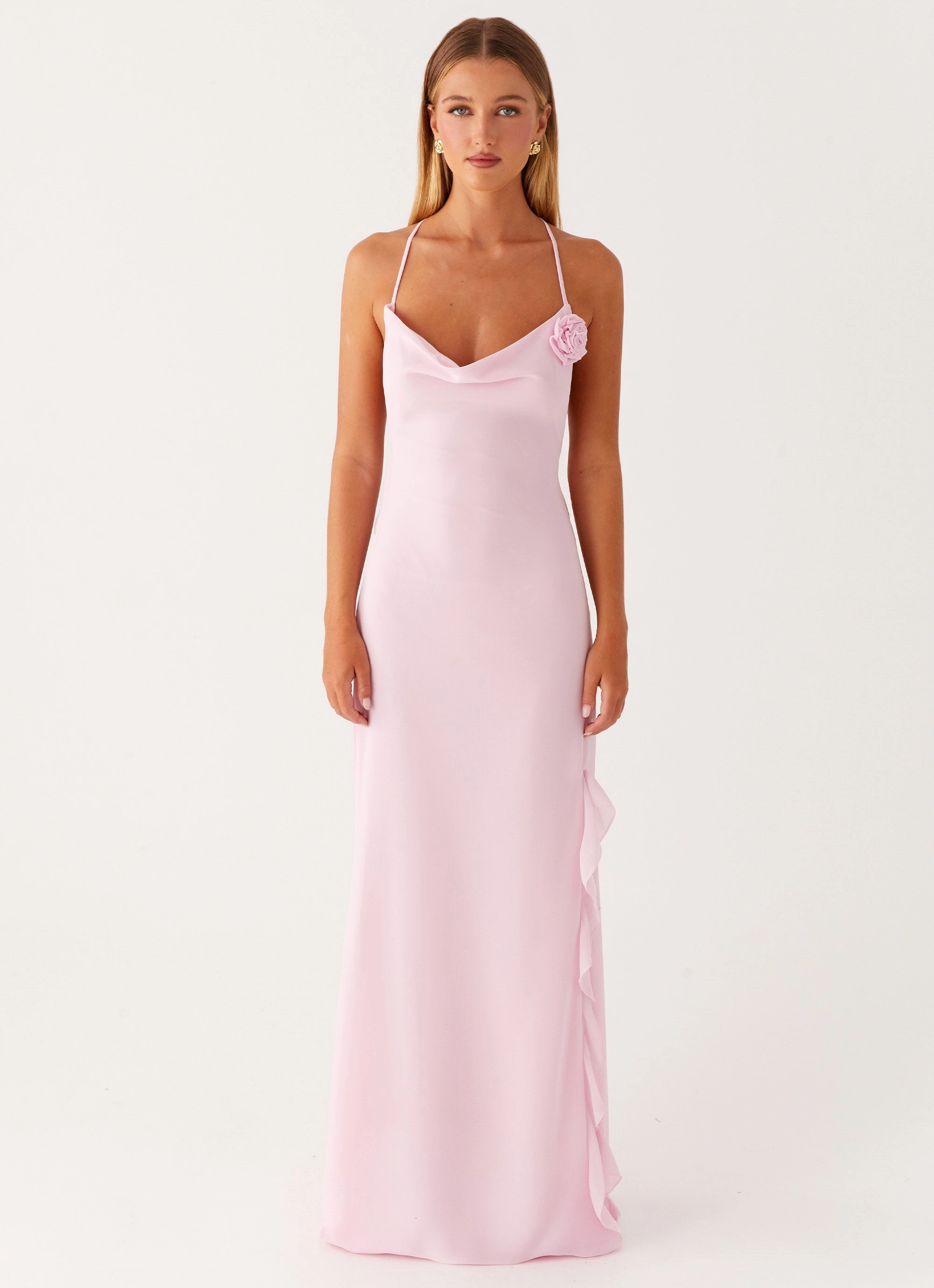 First Class Maxi Dress - Pink Pure Fabric